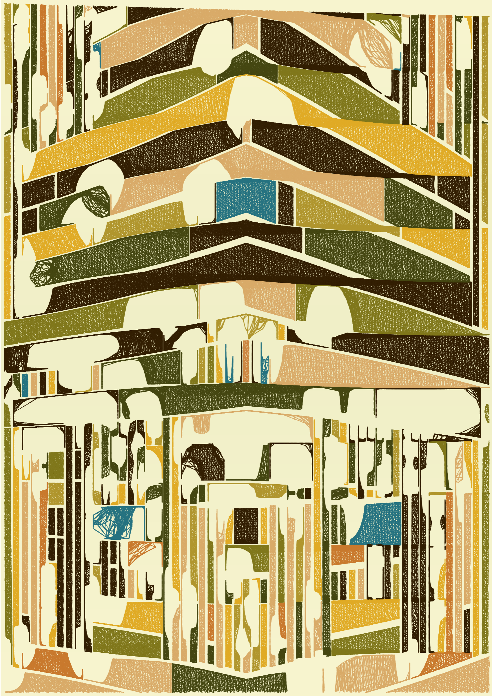 Art Blocks - Art Blocks v2 - Edifice #563 - NFT # 204000563