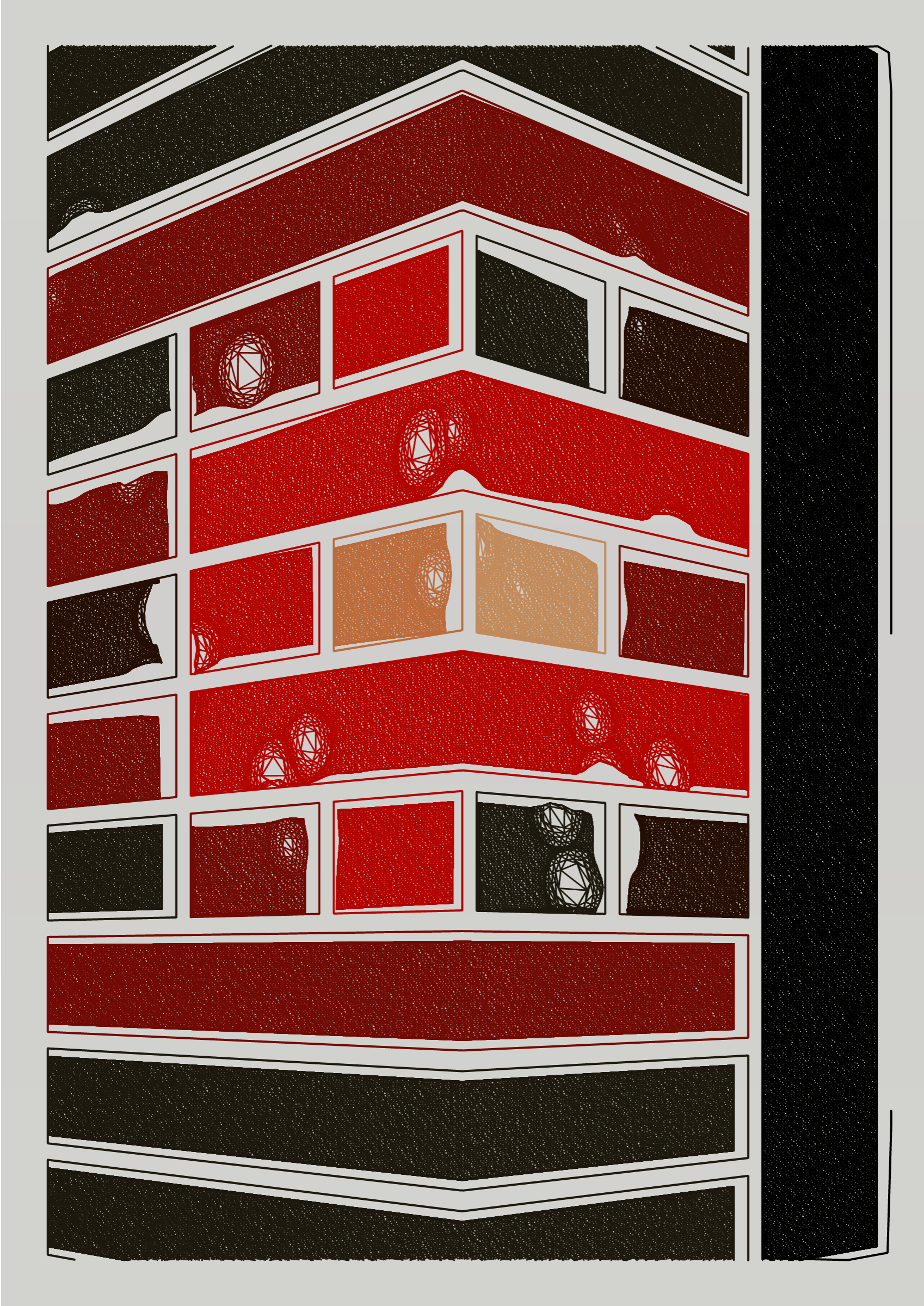 Art Blocks - Art Blocks v2 - Edifice #572 - NFT # 204000572