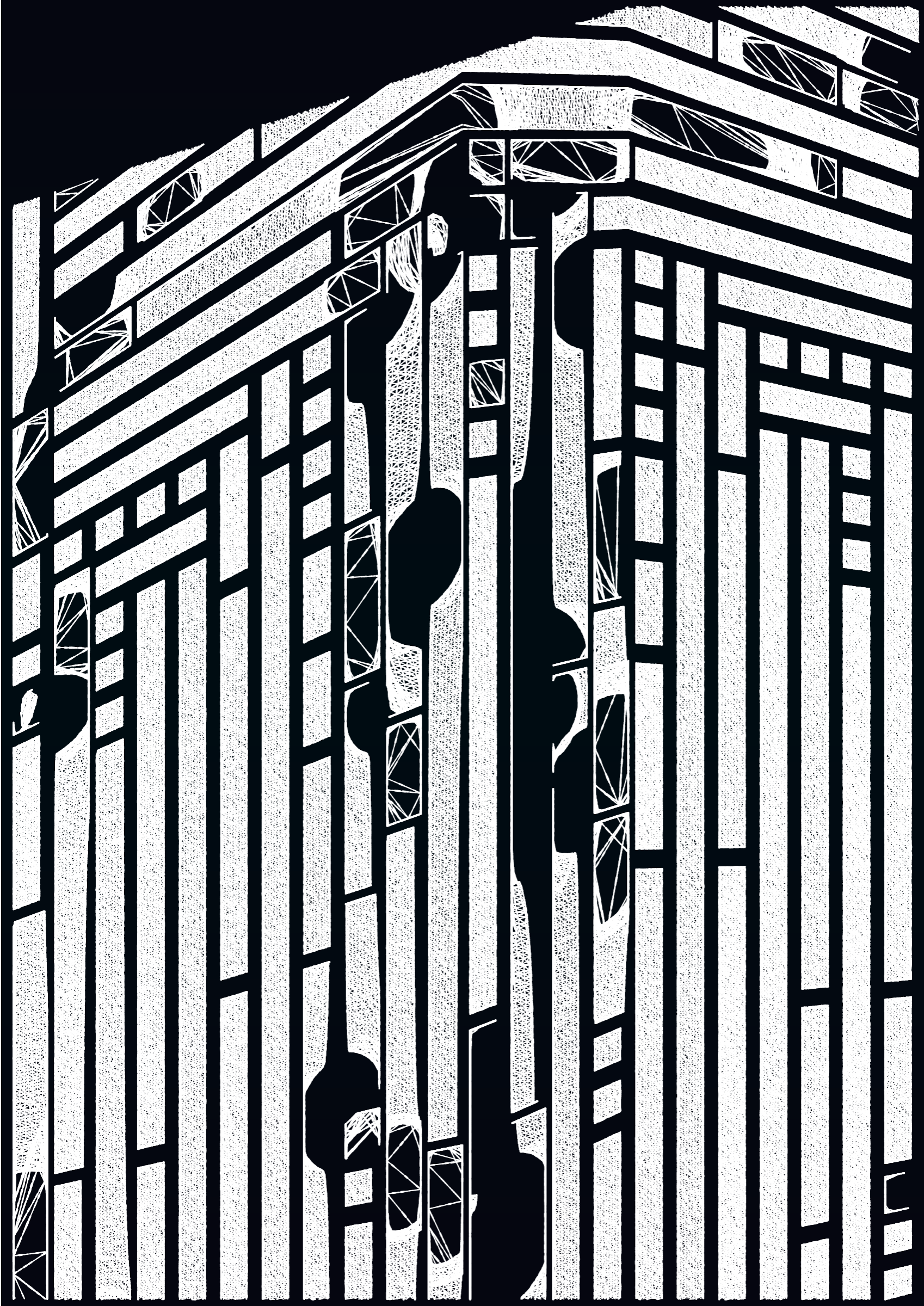 Art Blocks - Art Blocks v2 - Edifice #580 - NFT # 204000580