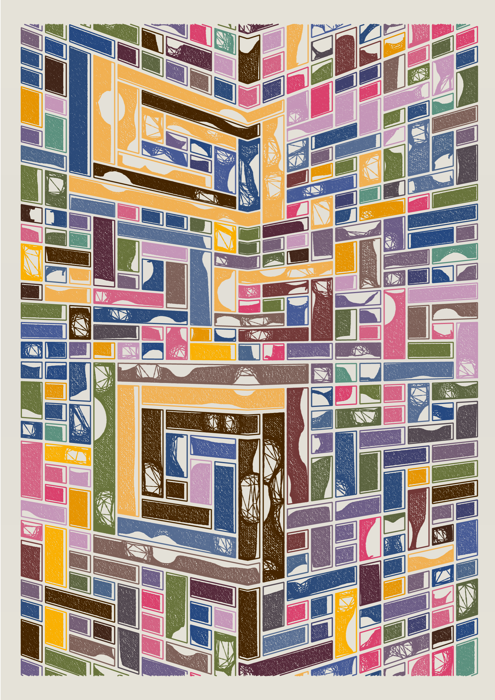 Art Blocks - Art Blocks v2 - Edifice #609 - NFT # 204000609