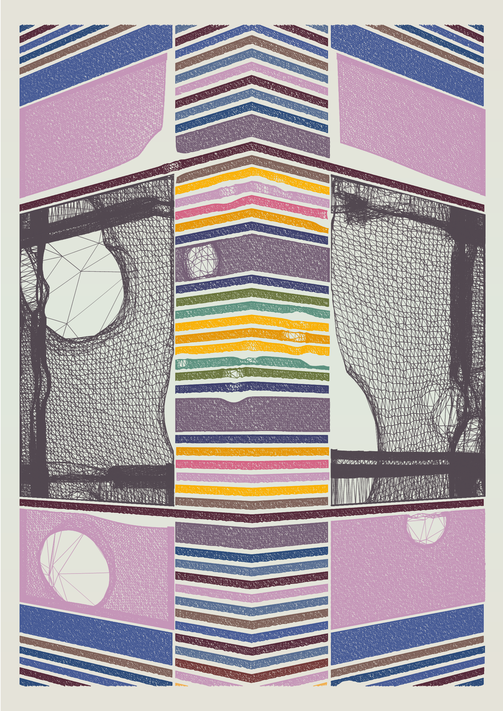 Art Blocks - Art Blocks v2 - Edifice #628 - NFT # 204000628