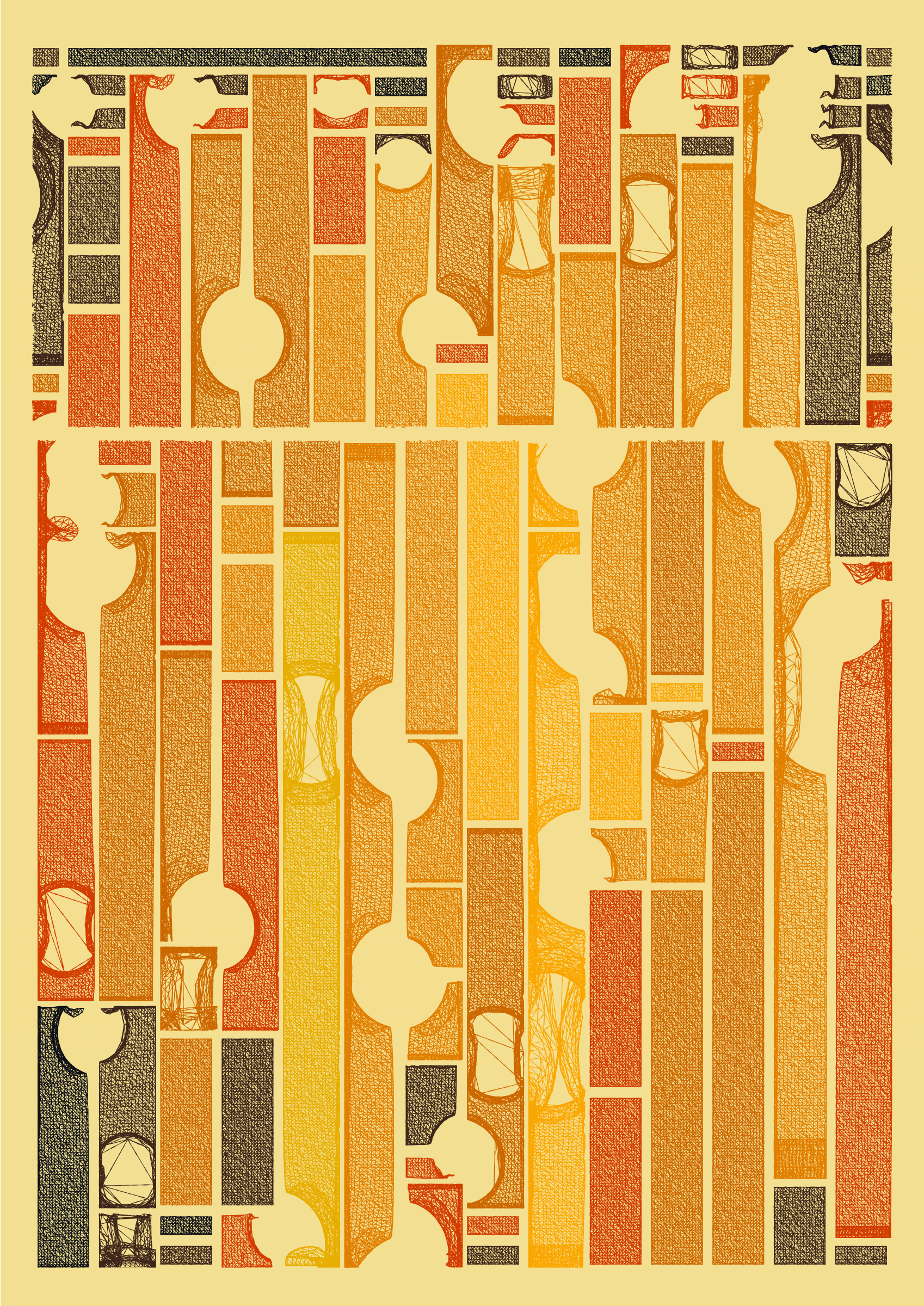 Art Blocks - Art Blocks v2 - Edifice #641 - NFT # 204000641