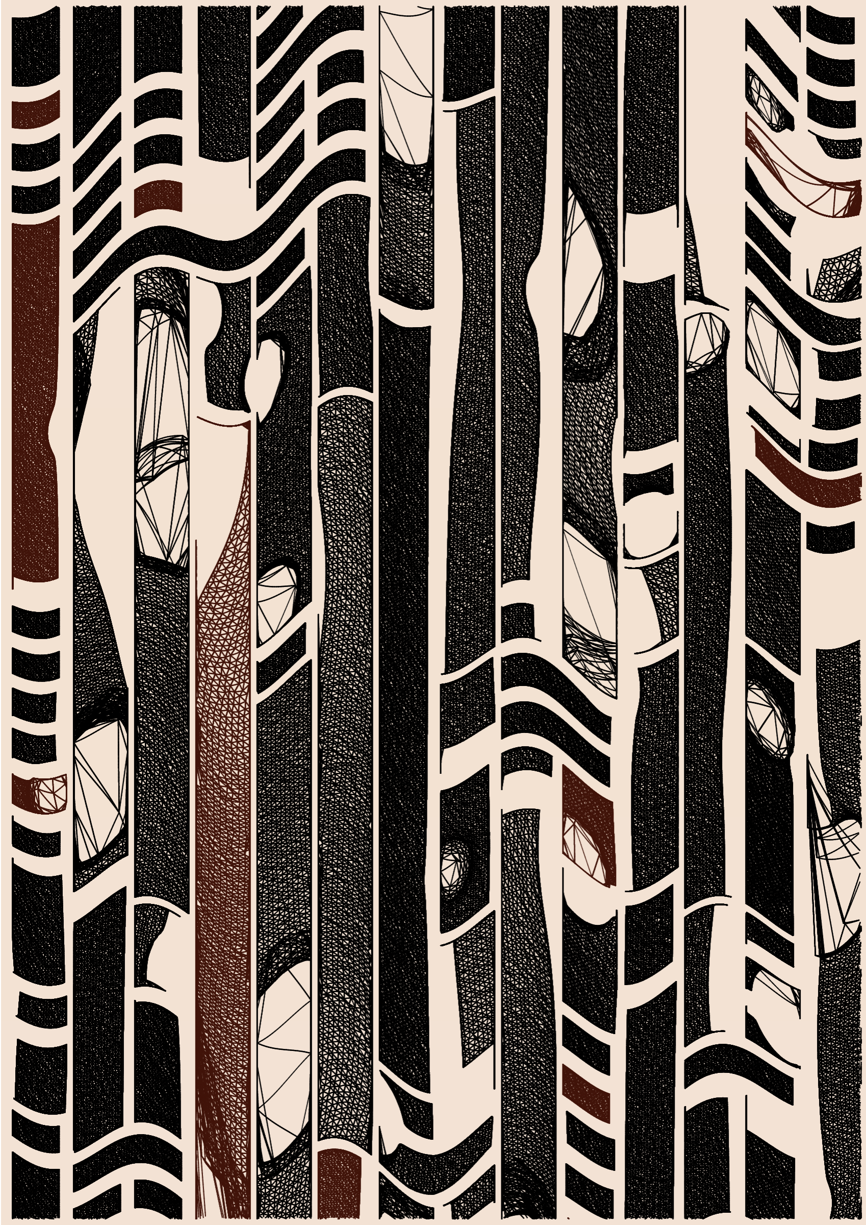 Art Blocks - Art Blocks v2 - Edifice #645 - NFT # 204000645