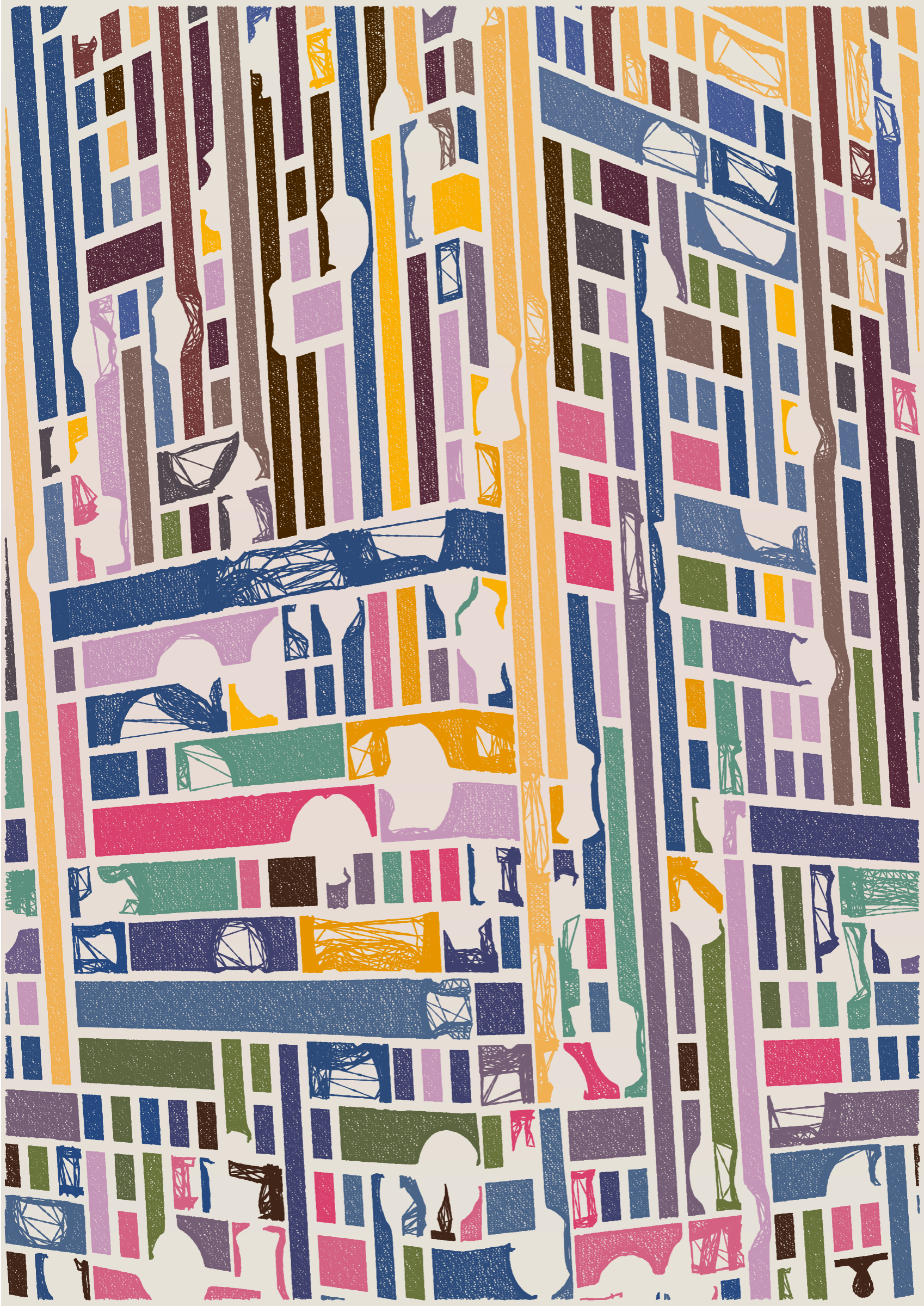 Art Blocks - Art Blocks v2 - Edifice #647 - NFT # 204000647