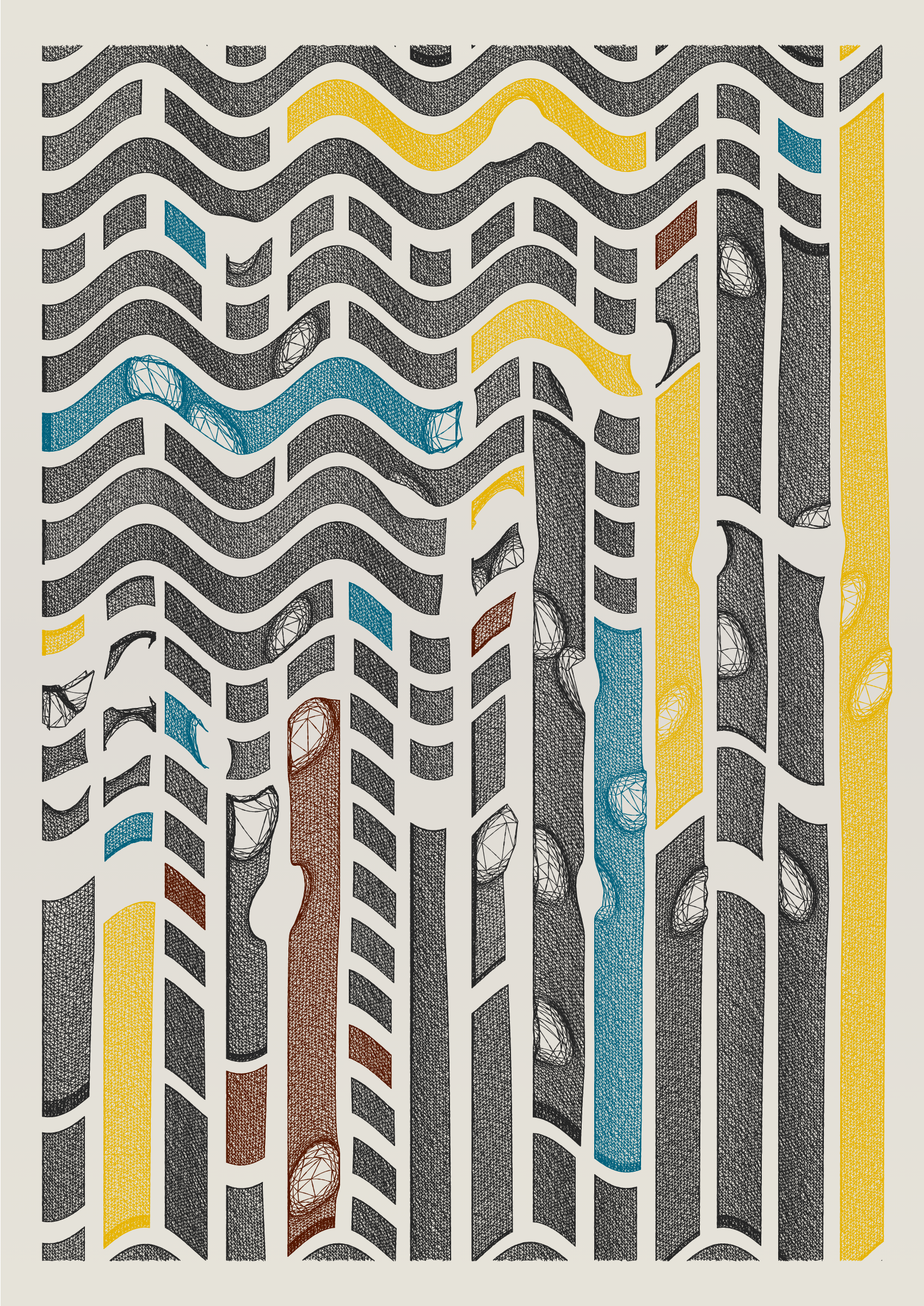 Art Blocks - Art Blocks v2 - Edifice #667 - NFT # 204000667