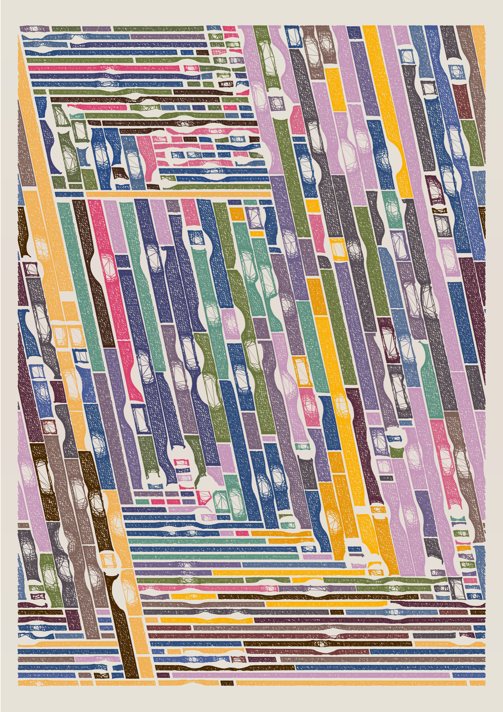 Art Blocks - Art Blocks v2 - Edifice #673 - NFT # 204000673