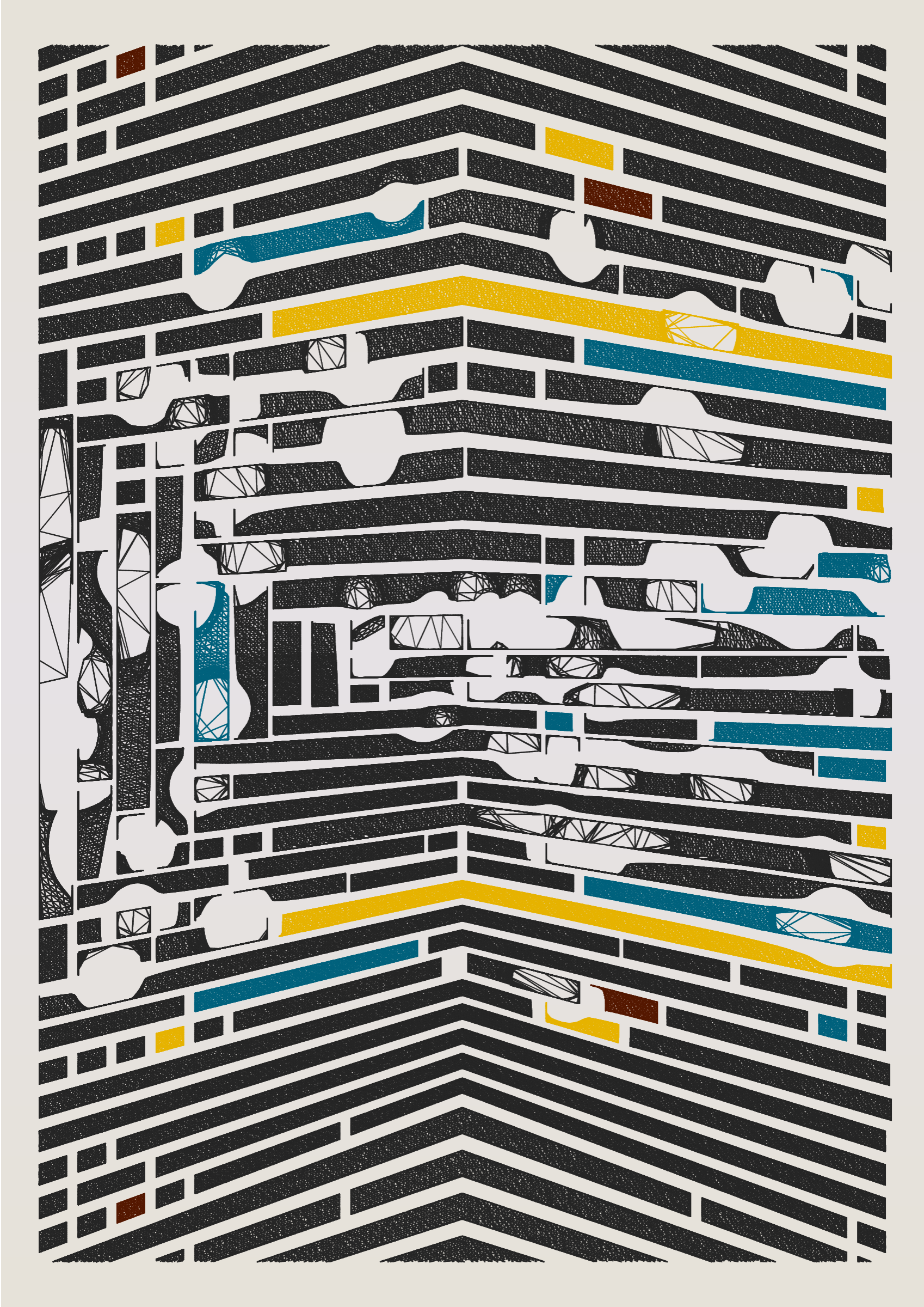 Art Blocks - Art Blocks v2 - Edifice #681 - NFT # 204000681