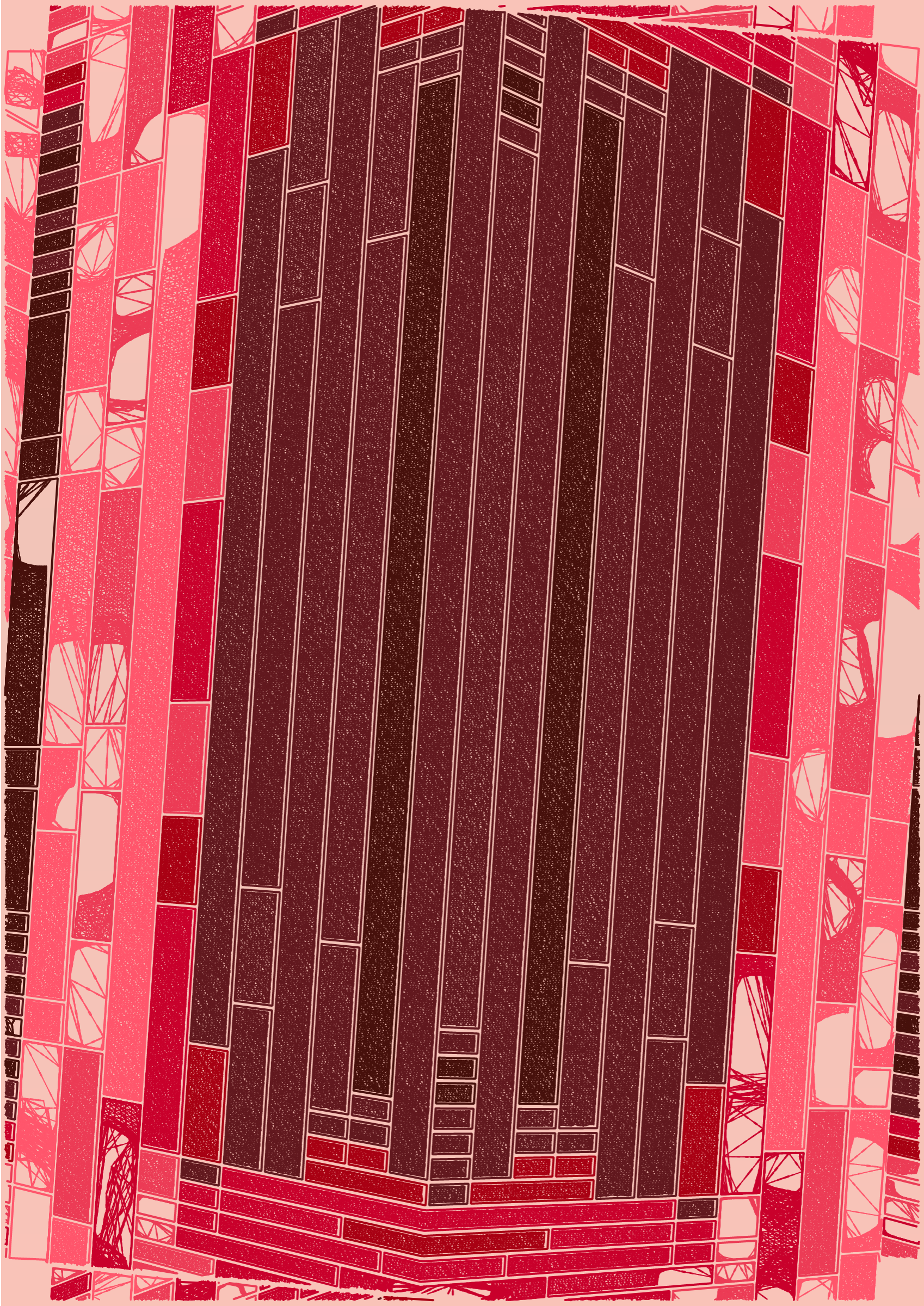 Art Blocks - Art Blocks v2 - Edifice #695 - NFT # 204000695