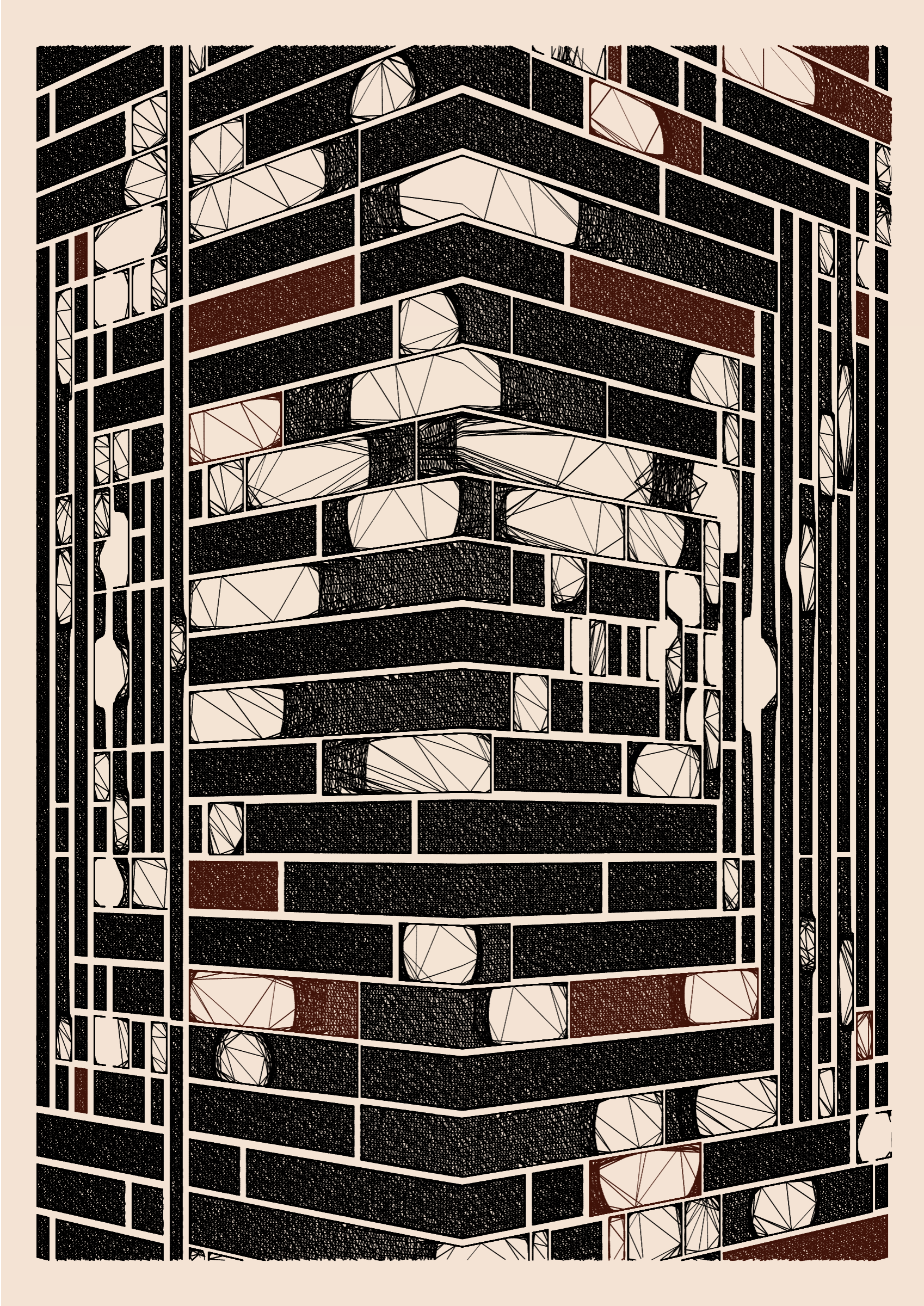 Art Blocks - Art Blocks v2 - Edifice #697 - NFT # 204000697