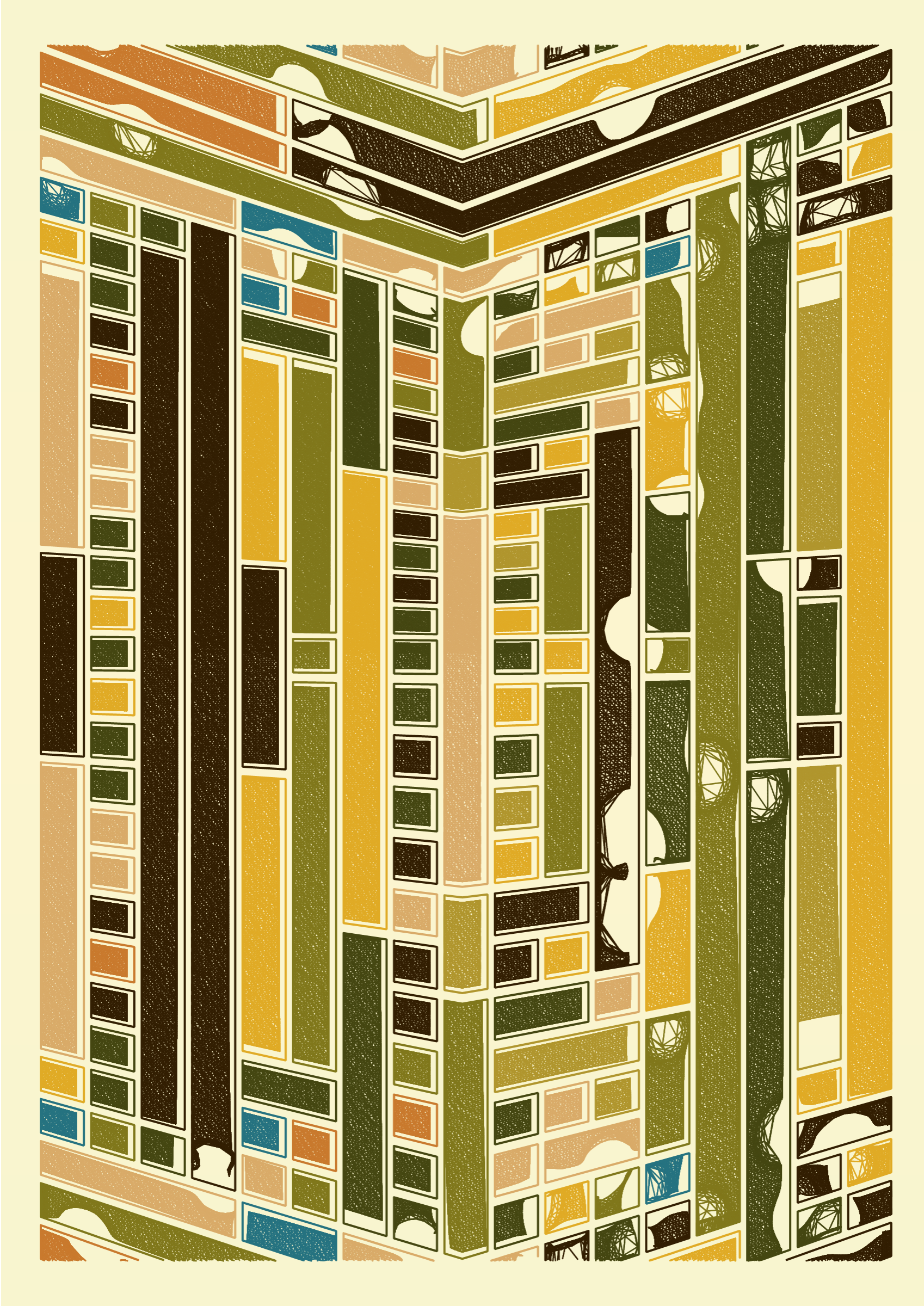 Art Blocks - Art Blocks v2 - Edifice #711 - NFT # 204000711