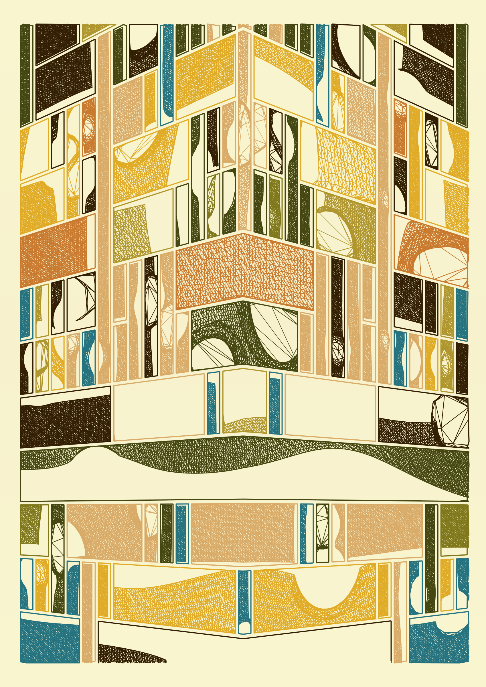 Art Blocks - Art Blocks v2 - Edifice #720 - NFT # 204000720