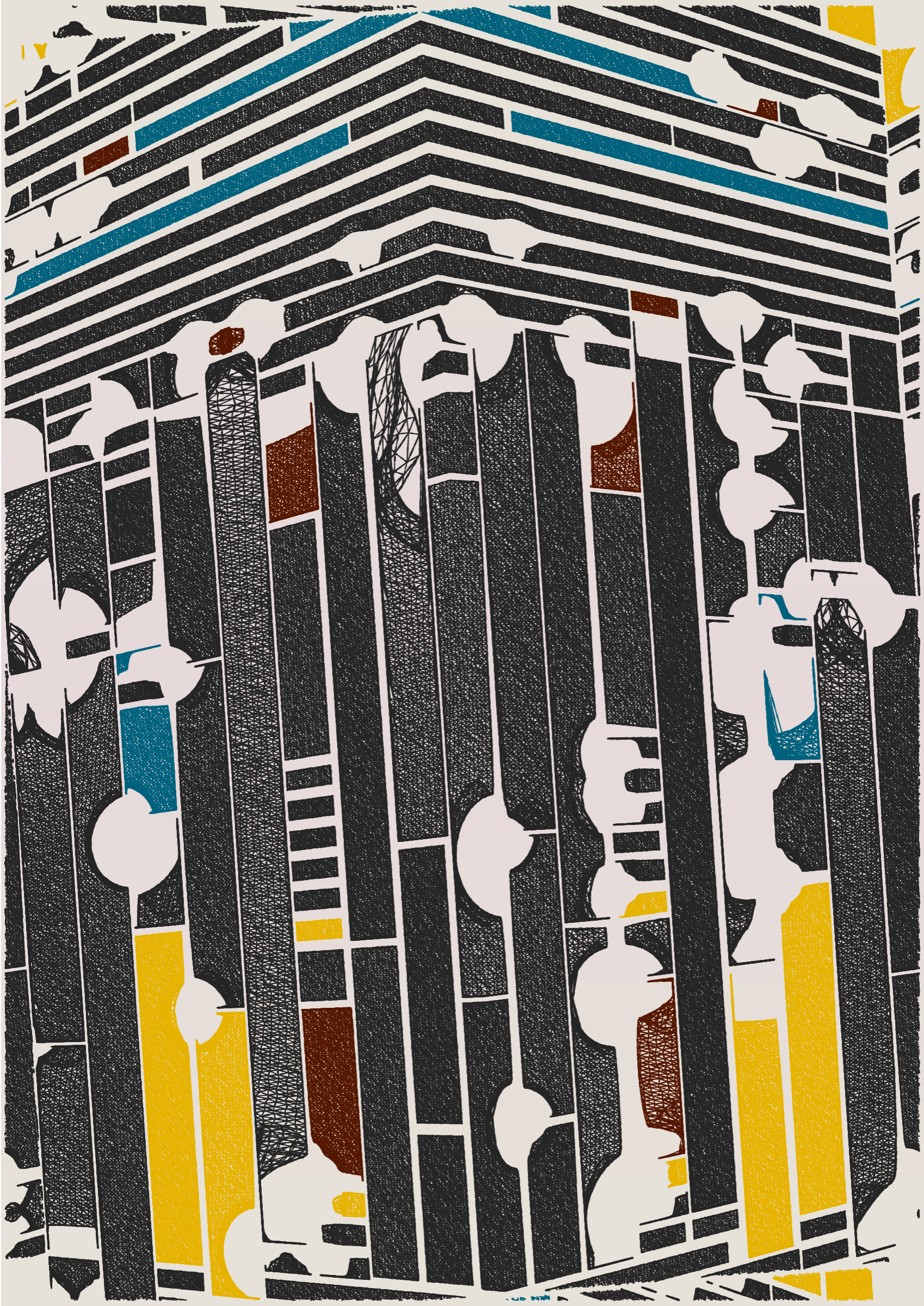 Art Blocks - Art Blocks v2 - Edifice #724 - NFT # 204000724