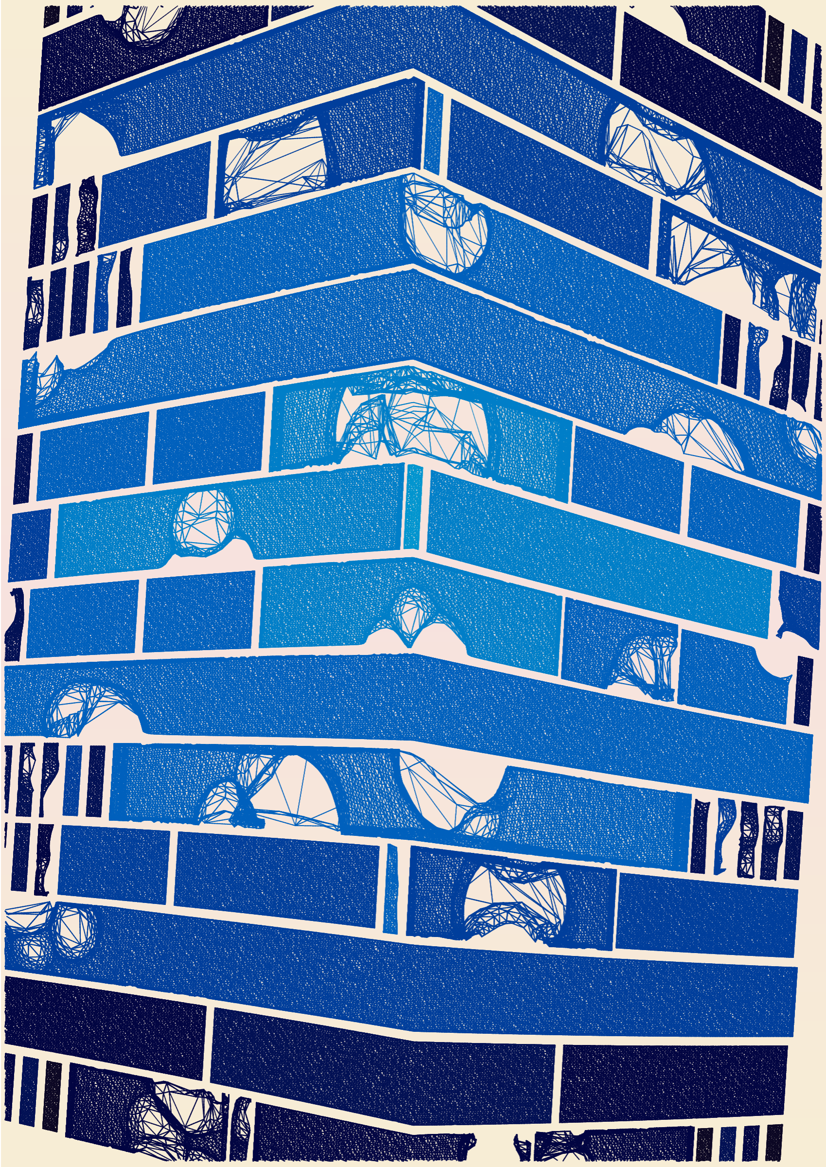 Art Blocks - Art Blocks v2 - Edifice #741 - NFT # 204000741