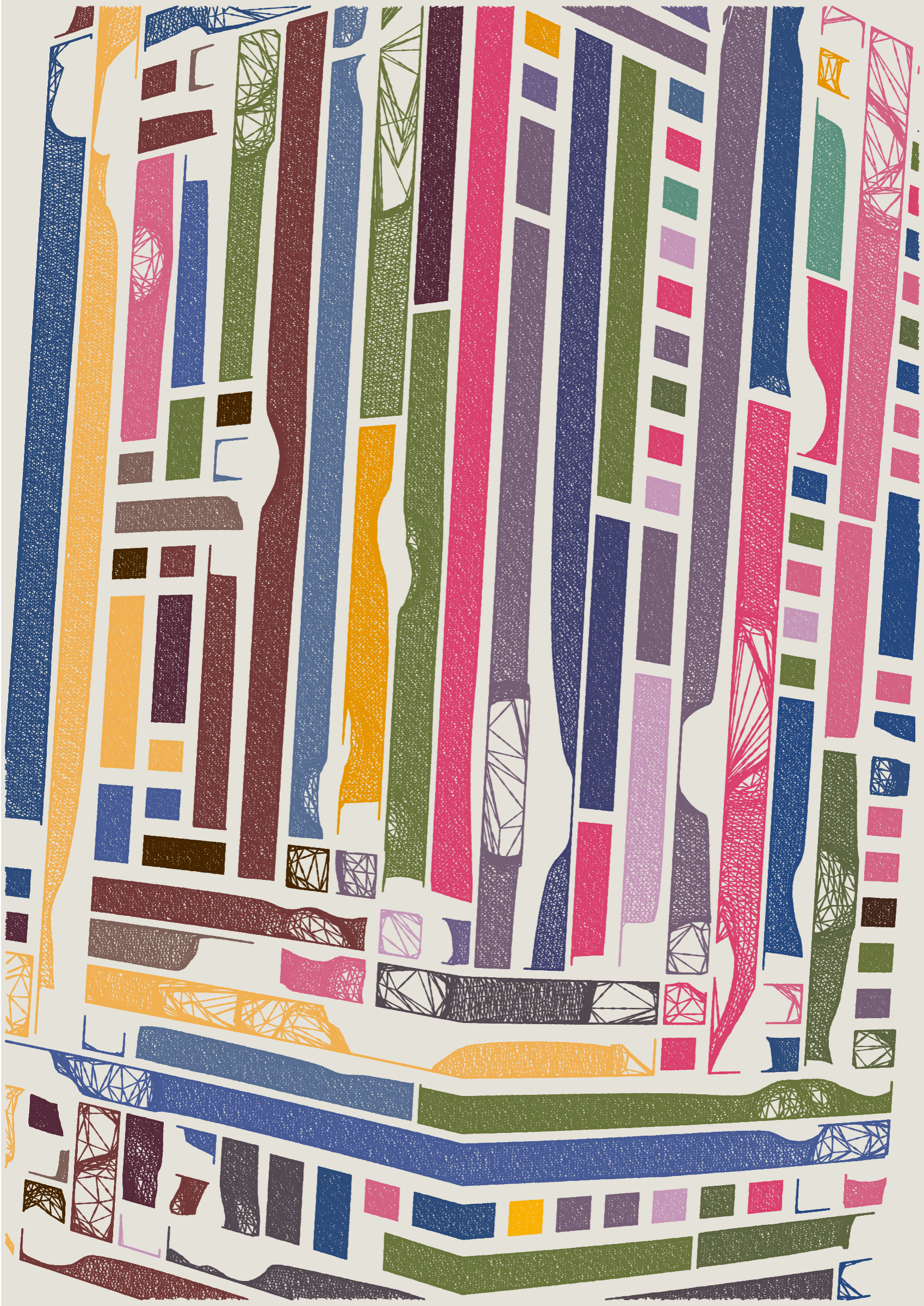 Art Blocks - Art Blocks v2 - Edifice #745 - NFT # 204000745