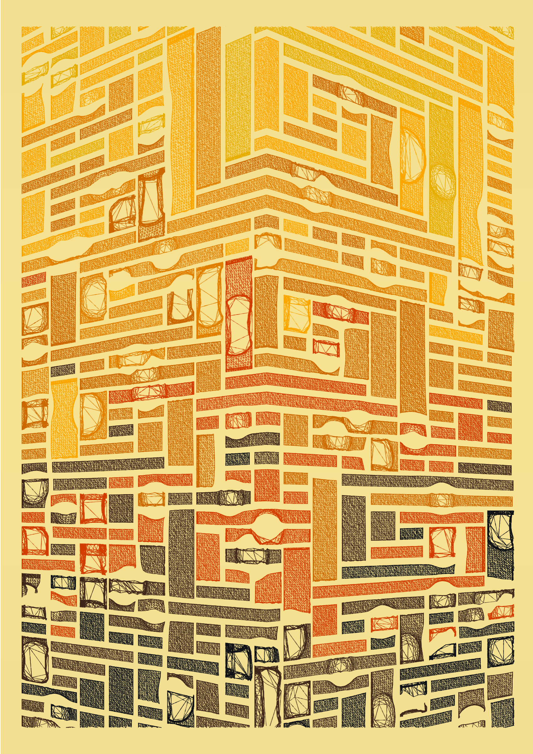 Art Blocks - Art Blocks v2 - Edifice #758 - NFT # 204000758