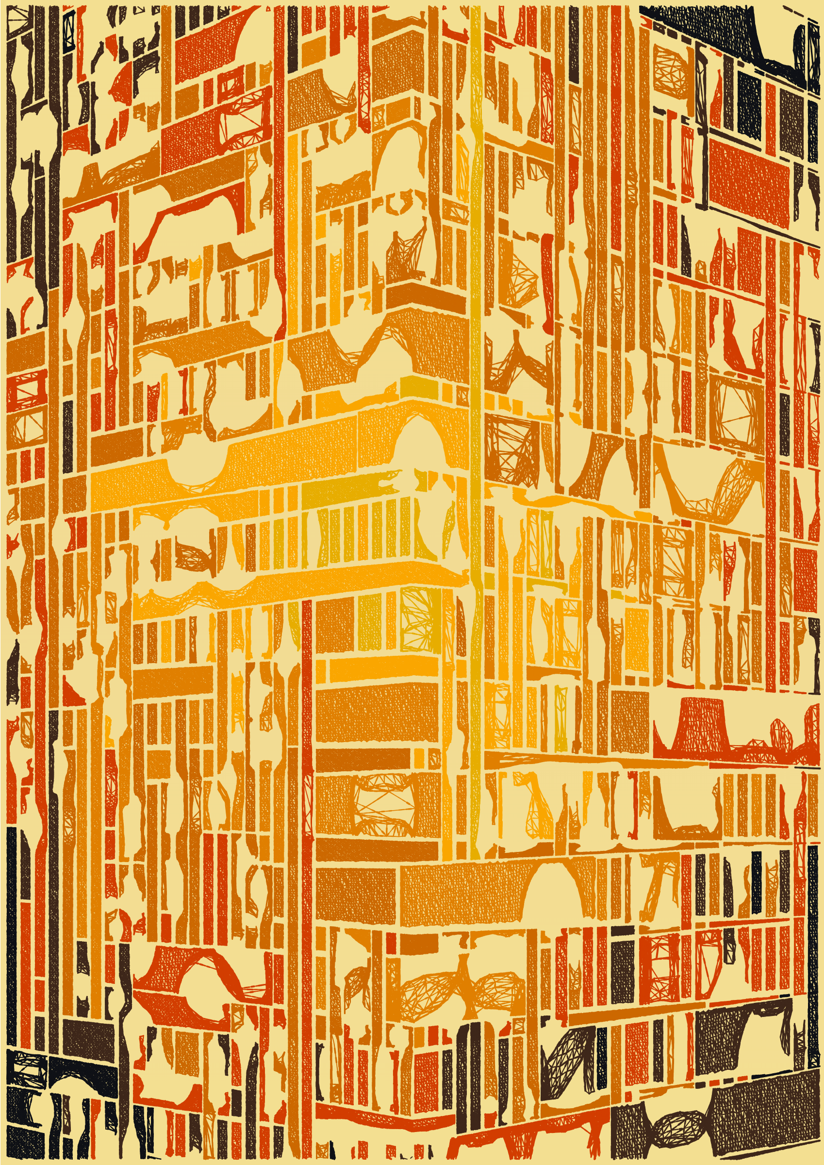 Art Blocks - Art Blocks v2 - Edifice #780 - NFT # 204000780