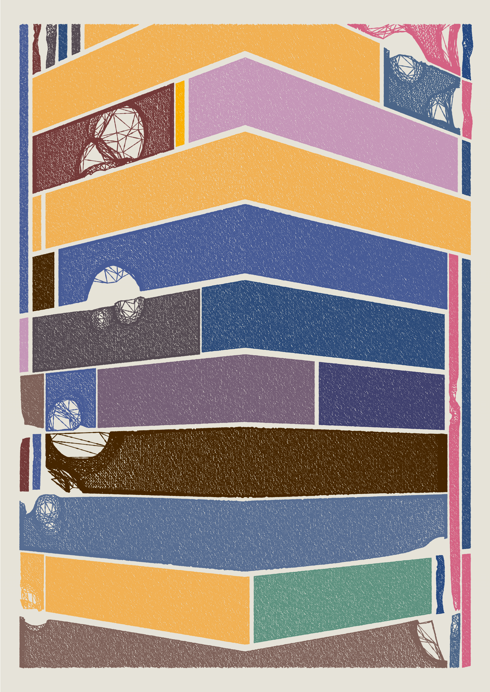 Art Blocks - Art Blocks v2 - Edifice #791 - NFT # 204000791