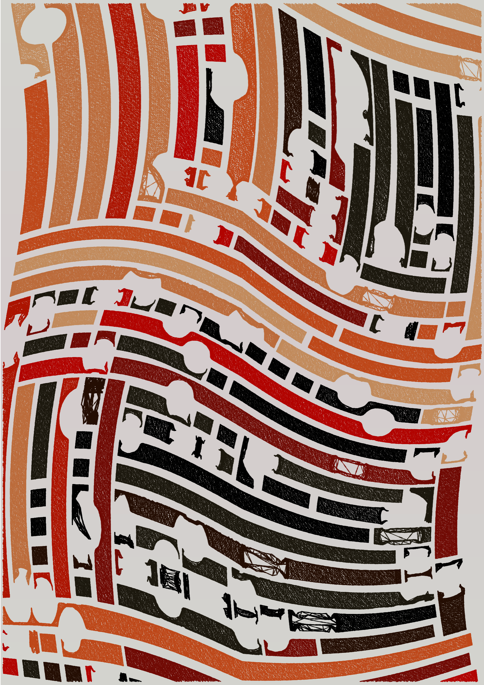 Art Blocks - Art Blocks v2 - Edifice #813 - NFT # 204000813