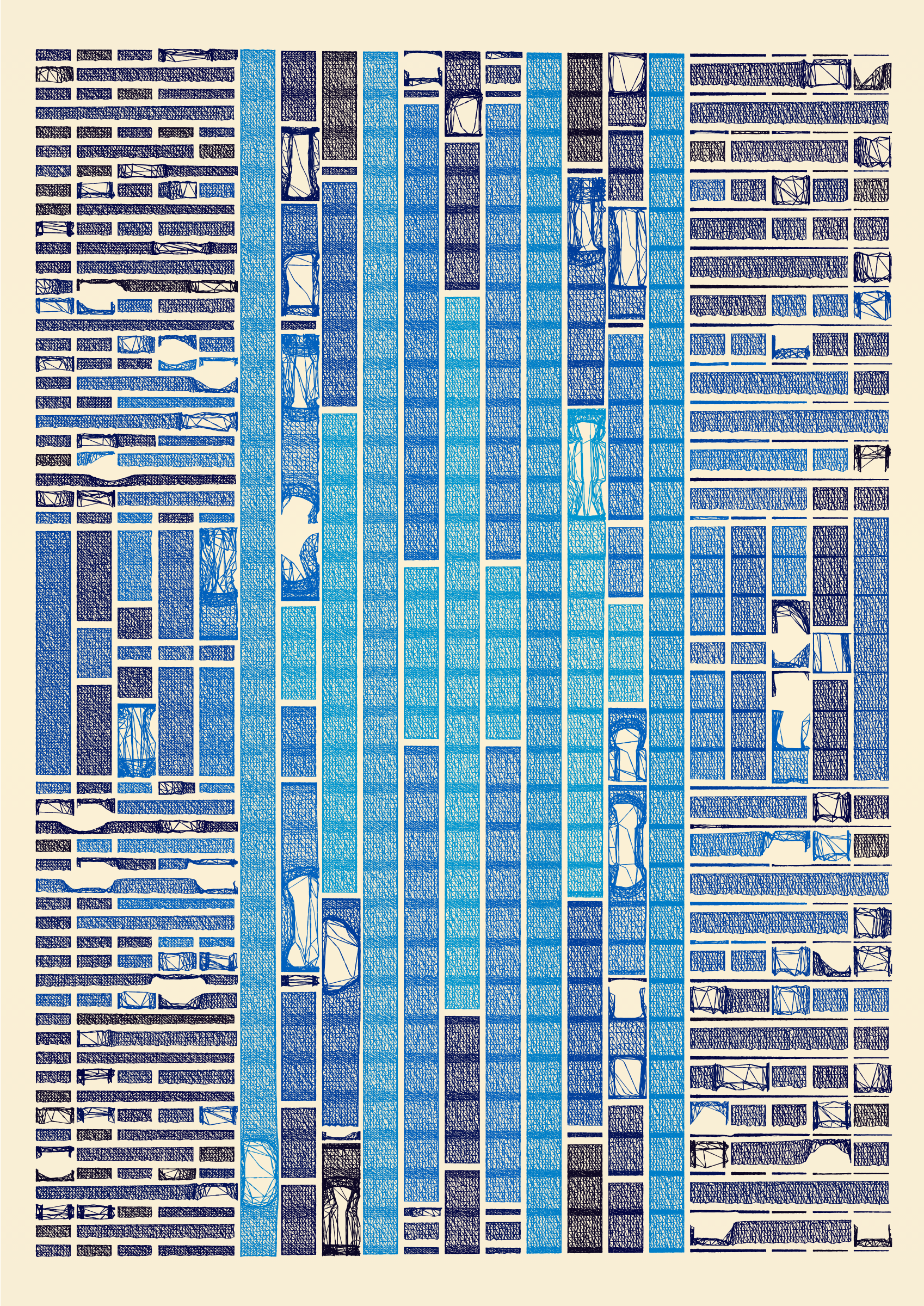 Art Blocks - Art Blocks v2 - Edifice #834 - NFT # 204000834
