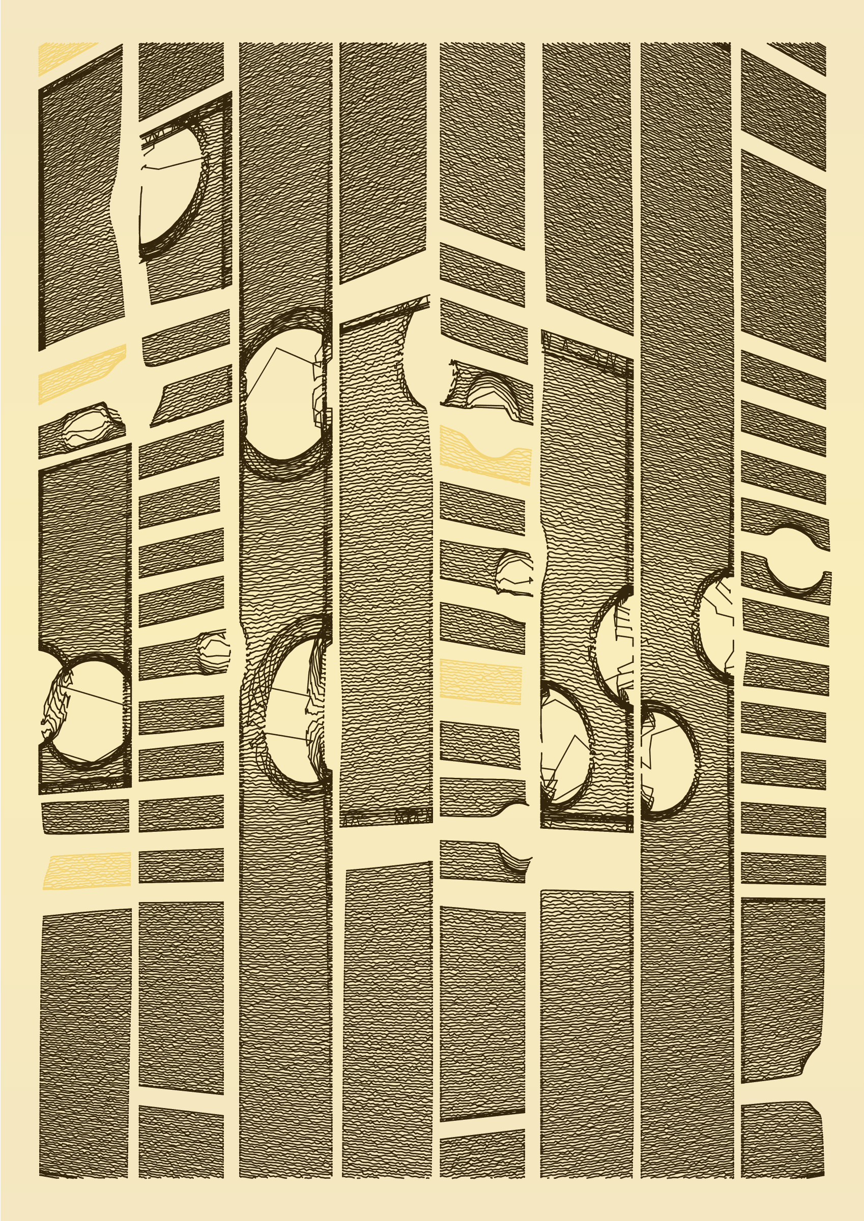 Art Blocks - Art Blocks v2 - Edifice #838 - NFT # 204000838