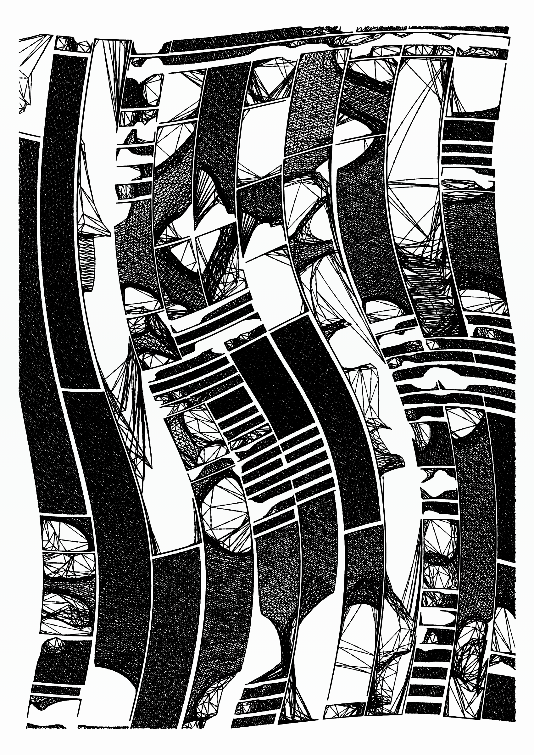 Art Blocks - Art Blocks v2 - Edifice #844 - NFT # 204000844