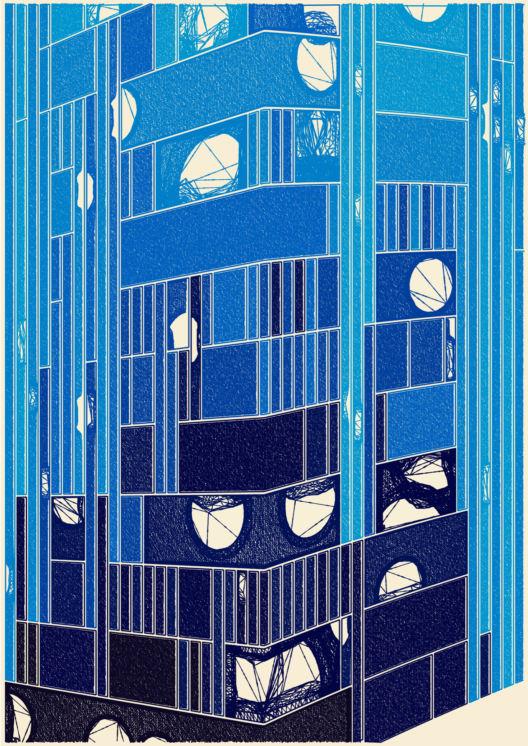 Art Blocks - Art Blocks v2 - Edifice #847 - NFT # 204000847