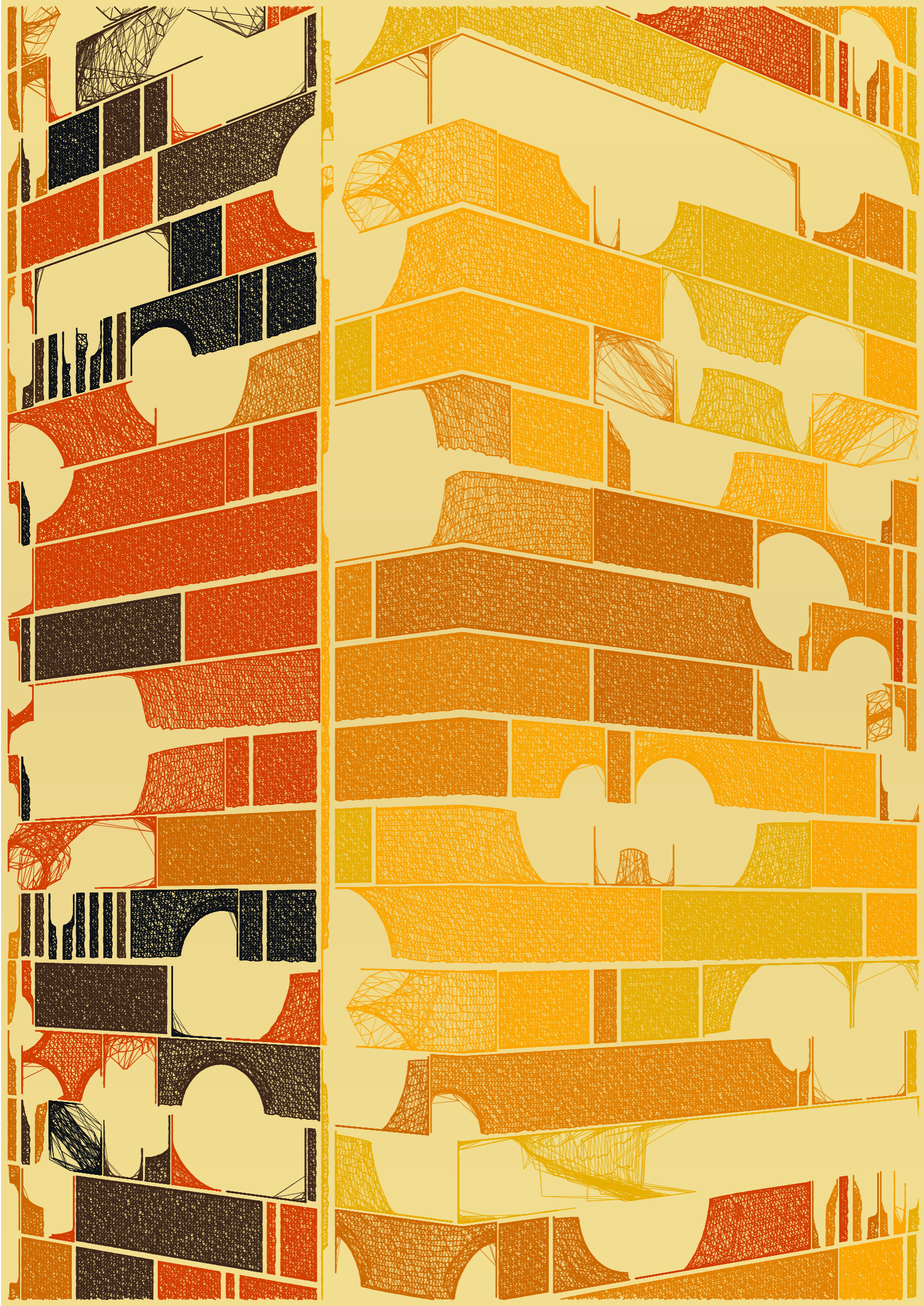 Art Blocks - Art Blocks v2 - Edifice #852 - NFT # 204000852