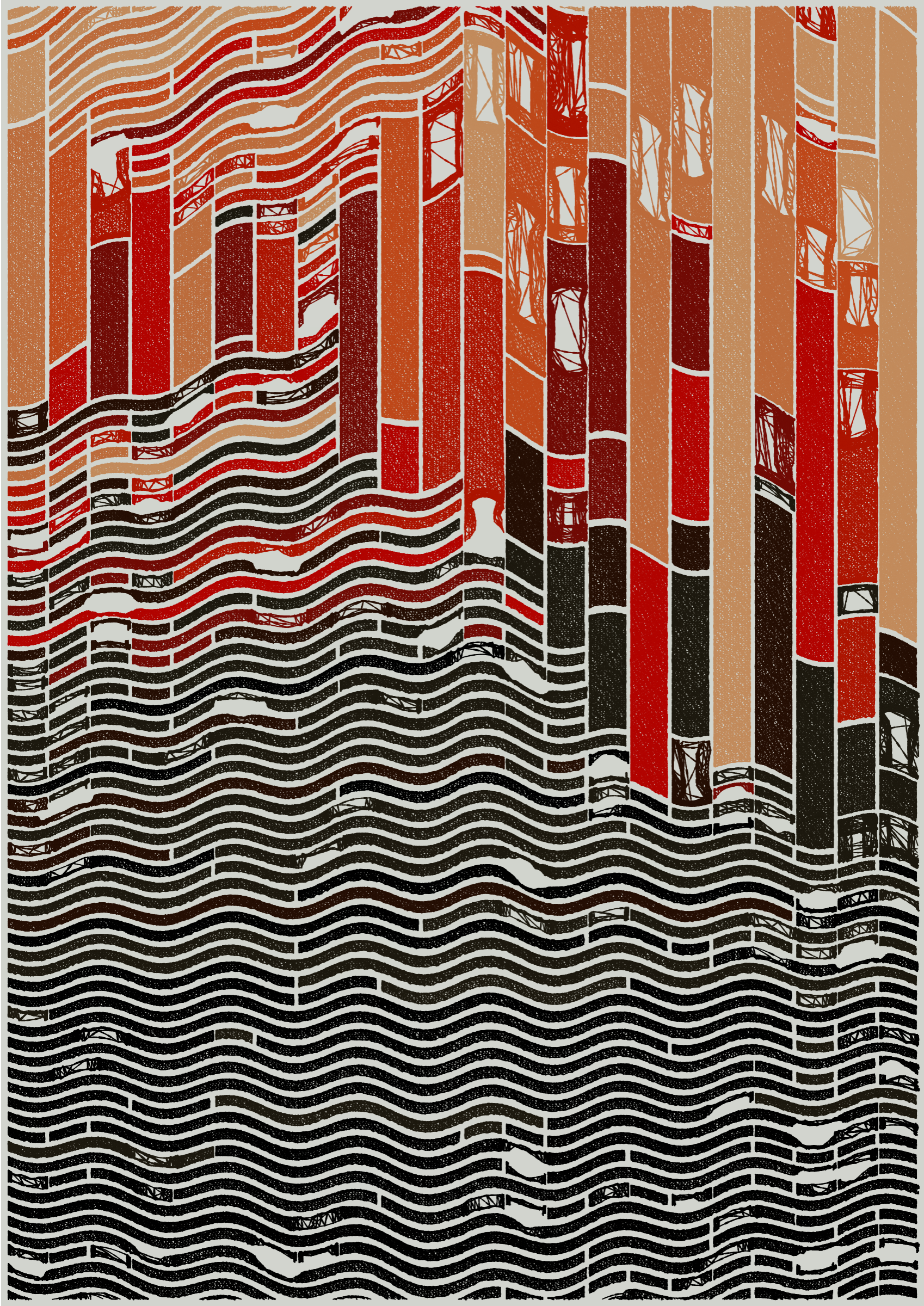 Art Blocks - Art Blocks v2 - Edifice #854 - NFT # 204000854