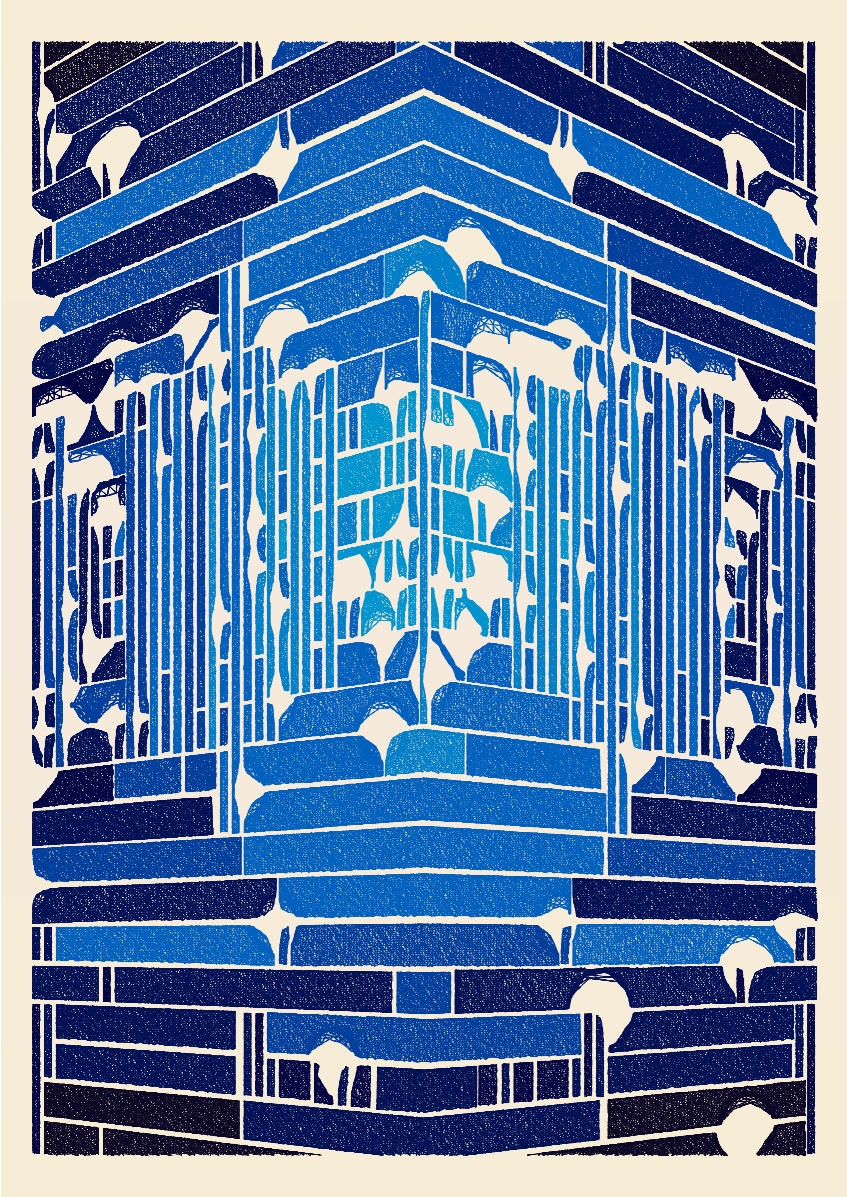 Art Blocks - Art Blocks v2 - Edifice #855 - NFT # 204000855