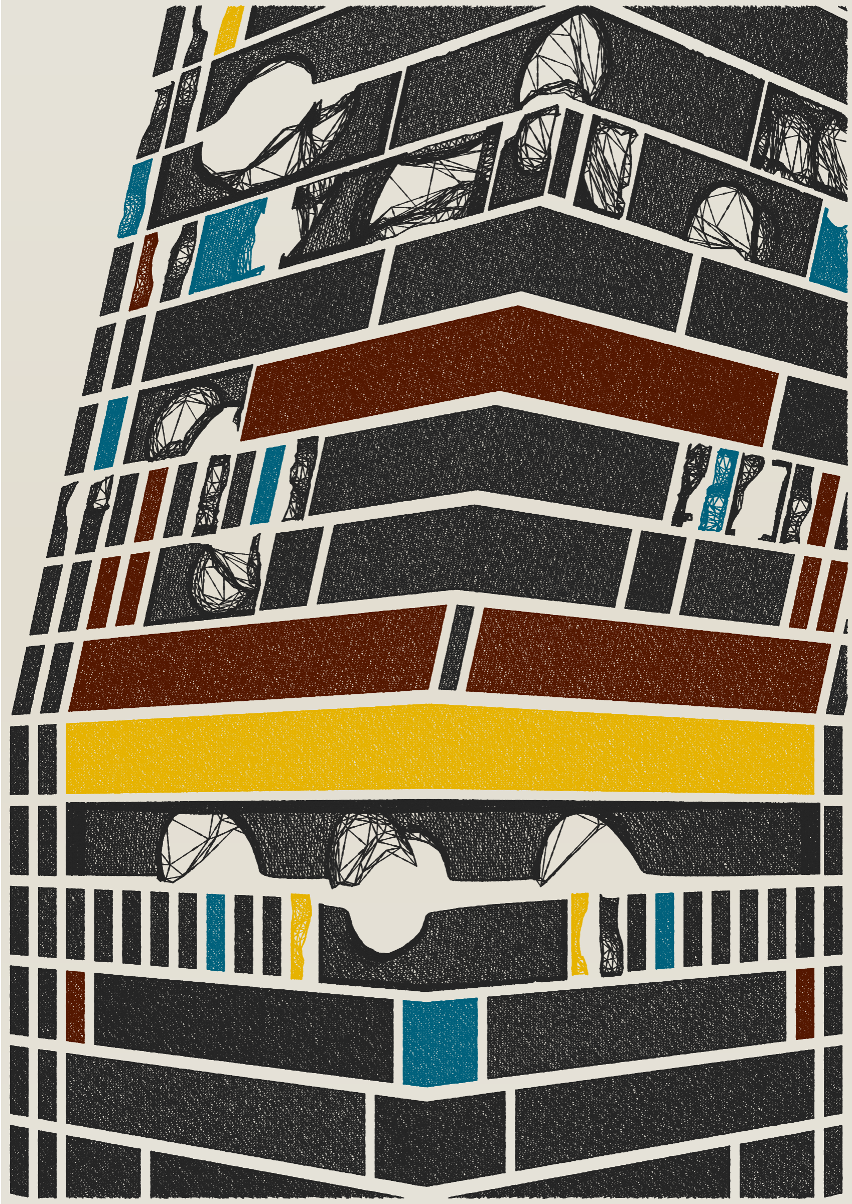 Art Blocks - Art Blocks v2 - Edifice #869 - NFT # 204000869