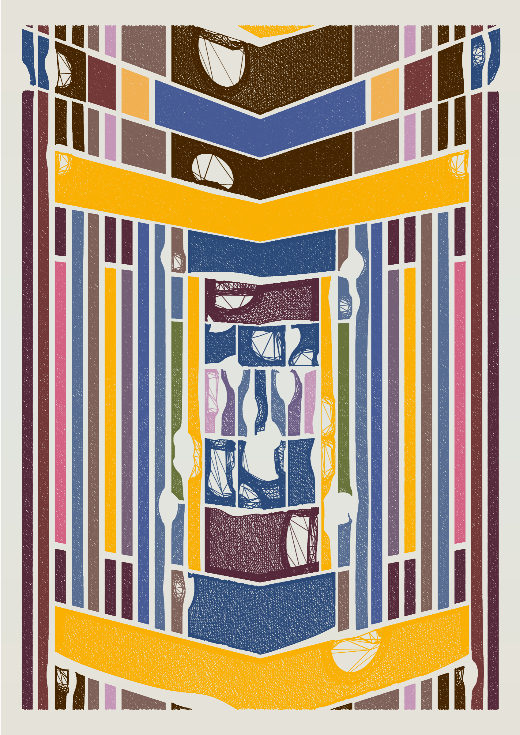 Art Blocks - Art Blocks v2 - Edifice #875 - NFT # 204000875