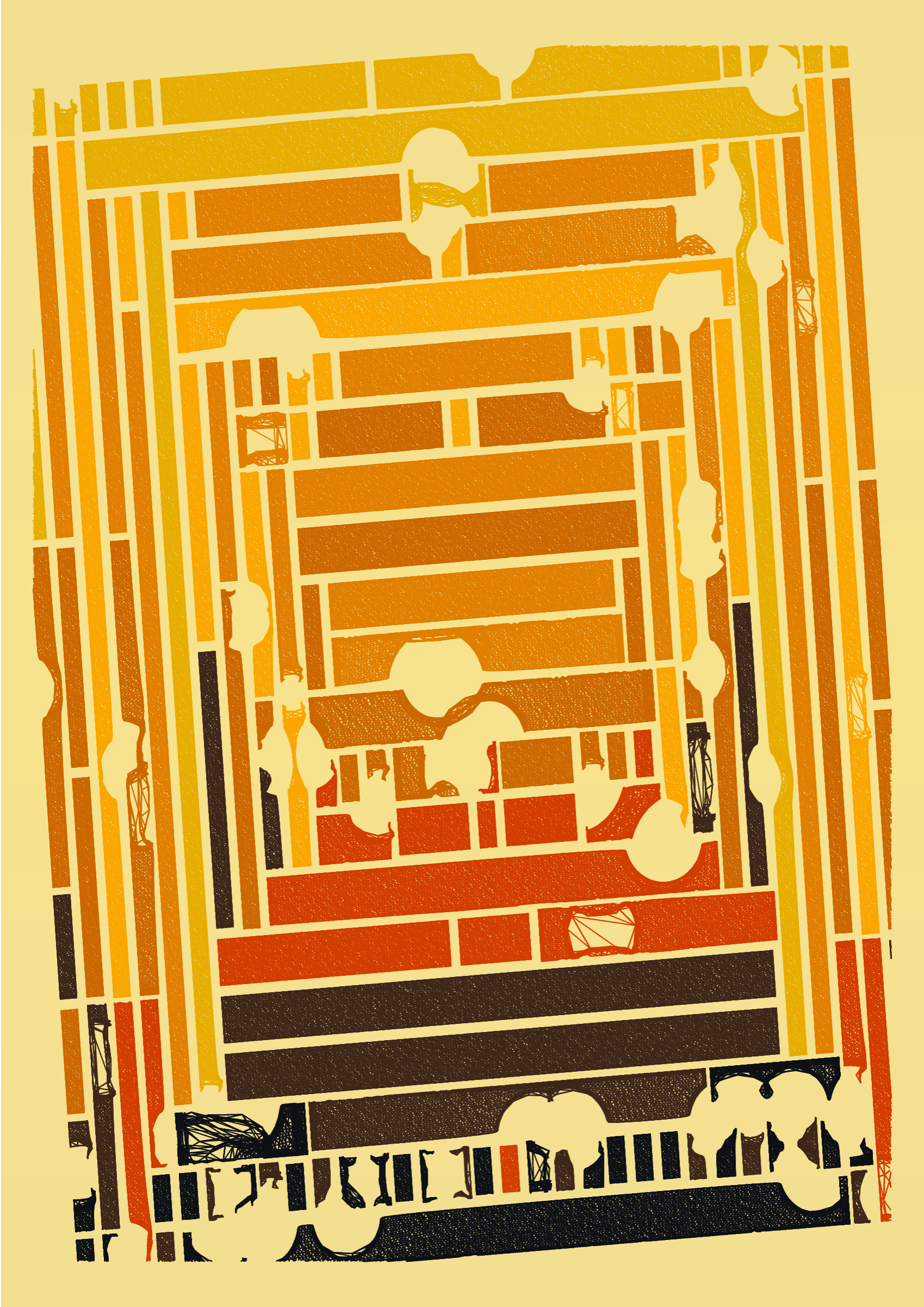 Art Blocks - Art Blocks v2 - Edifice #888 - NFT # 204000888