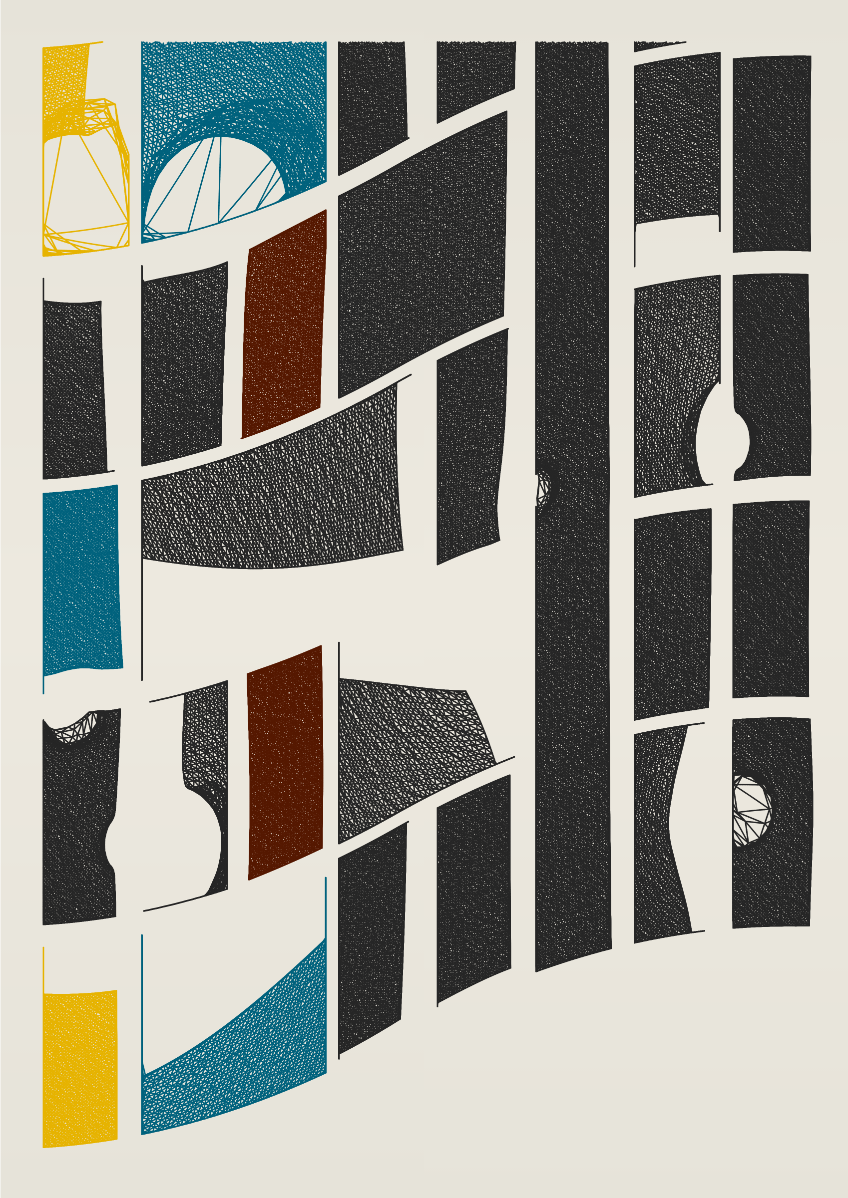 Art Blocks - Art Blocks v2 - Edifice #907 - NFT # 204000907