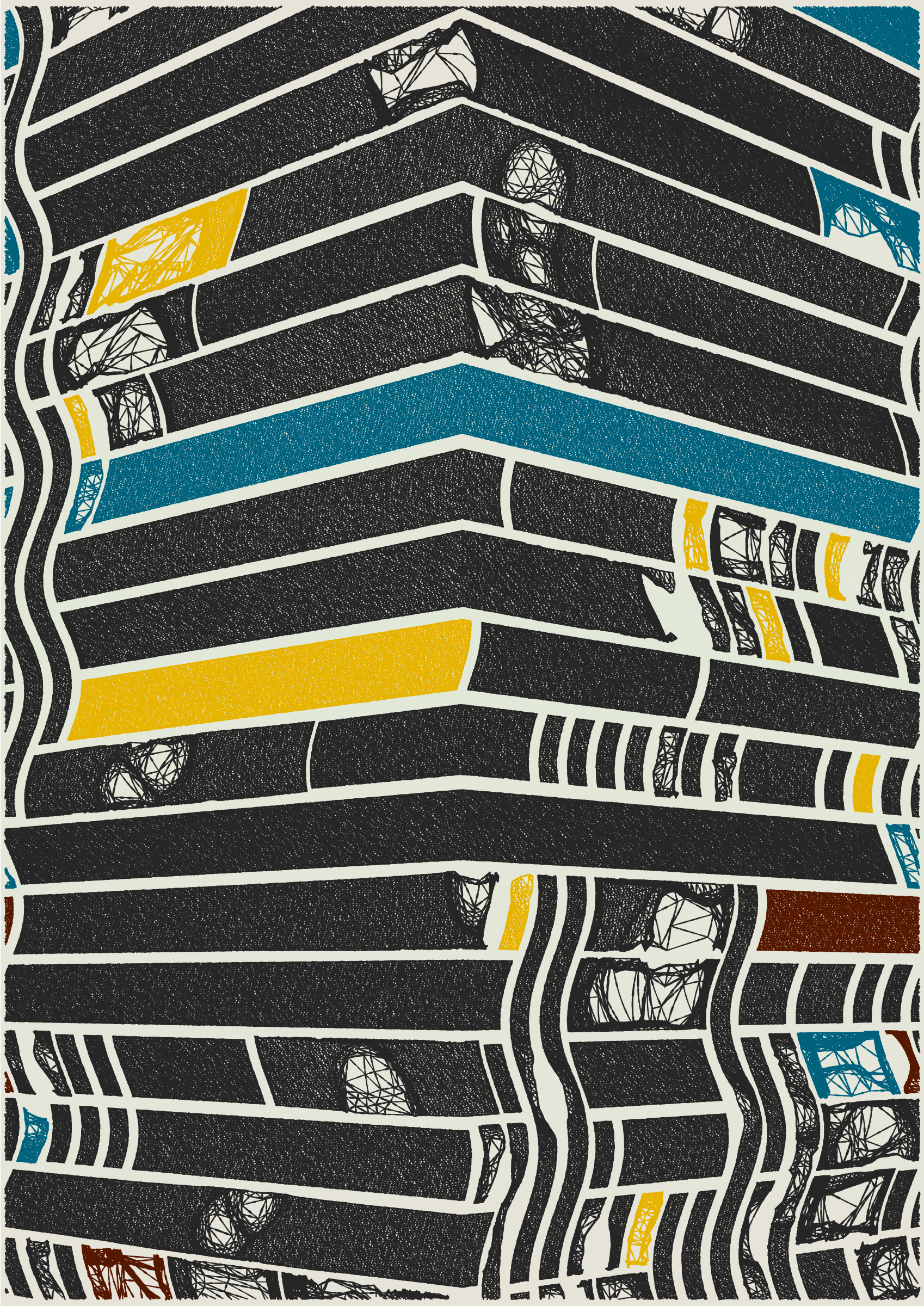 Art Blocks - Art Blocks v2 - Edifice #916 - NFT # 204000916