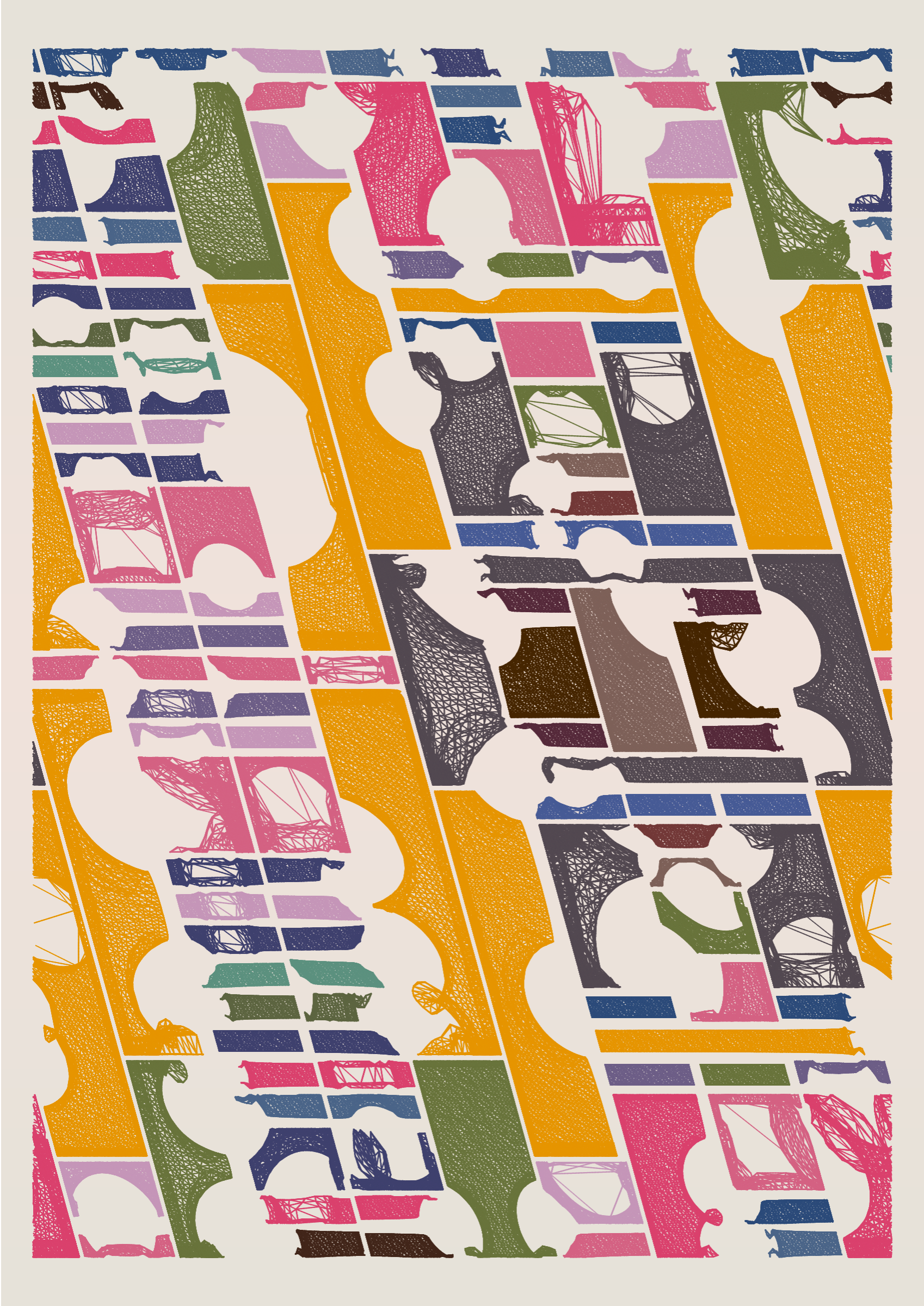 Art Blocks - Art Blocks v2 - Edifice #921 - NFT # 204000921