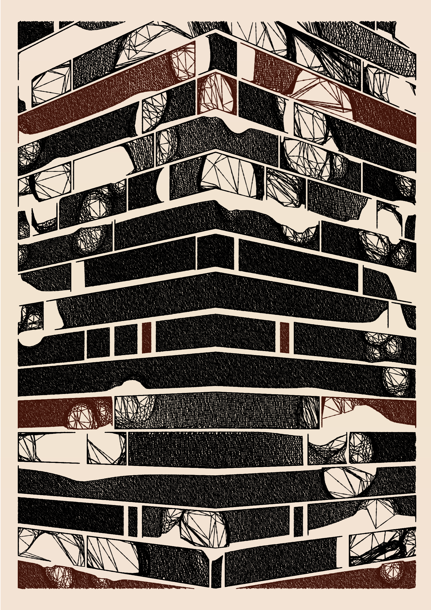 Art Blocks - Art Blocks v2 - Edifice #922 - NFT # 204000922