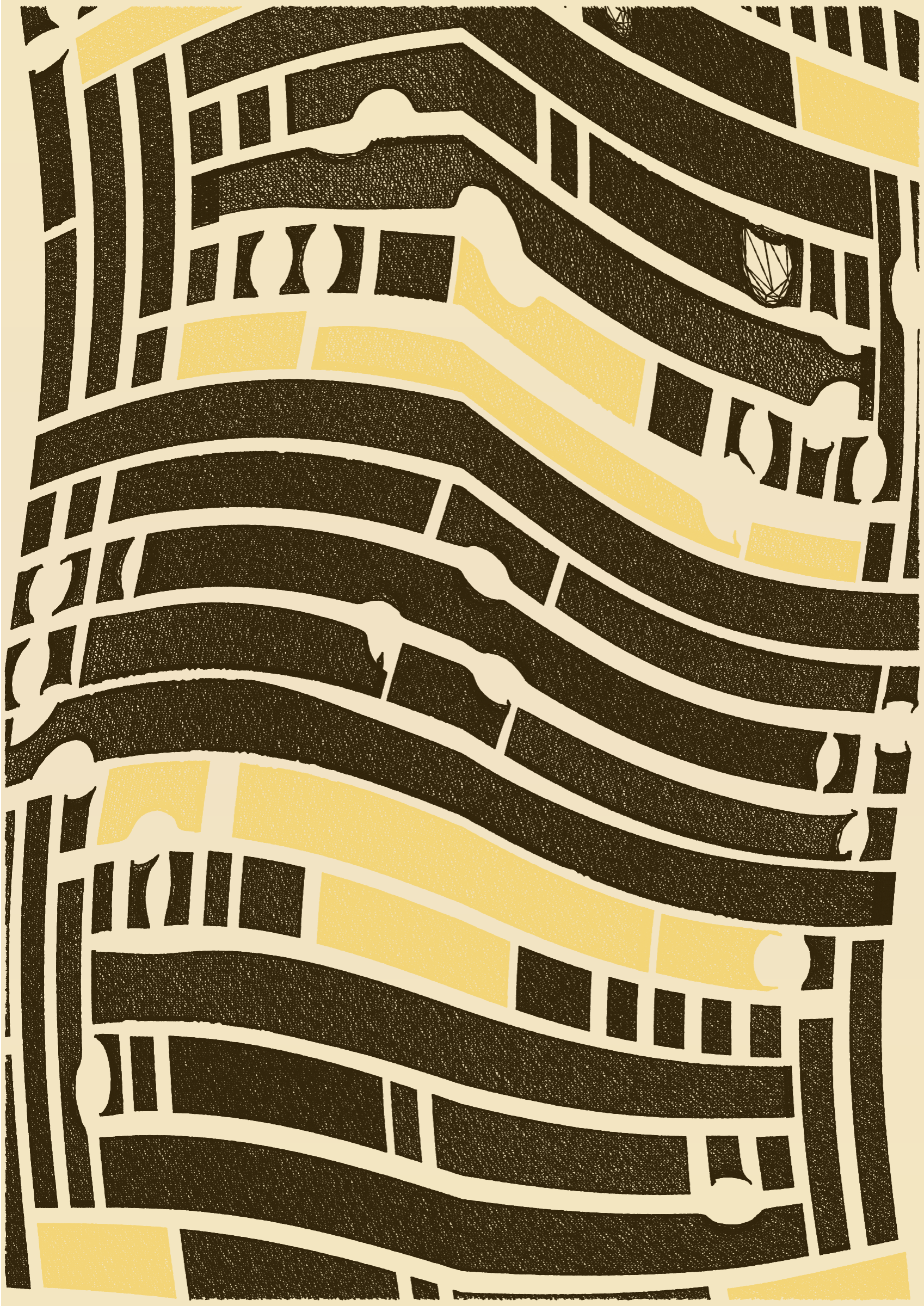 Art Blocks - Art Blocks v2 - Edifice #932 - NFT # 204000932