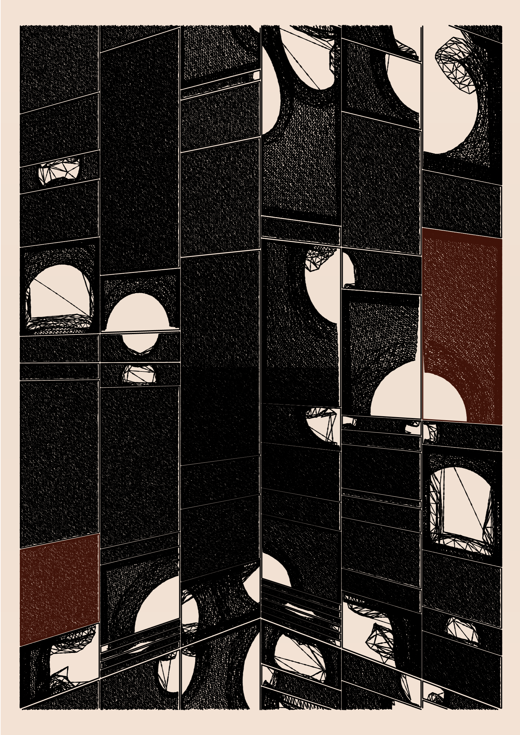 Art Blocks - Art Blocks v2 - Edifice #947 - NFT # 204000947