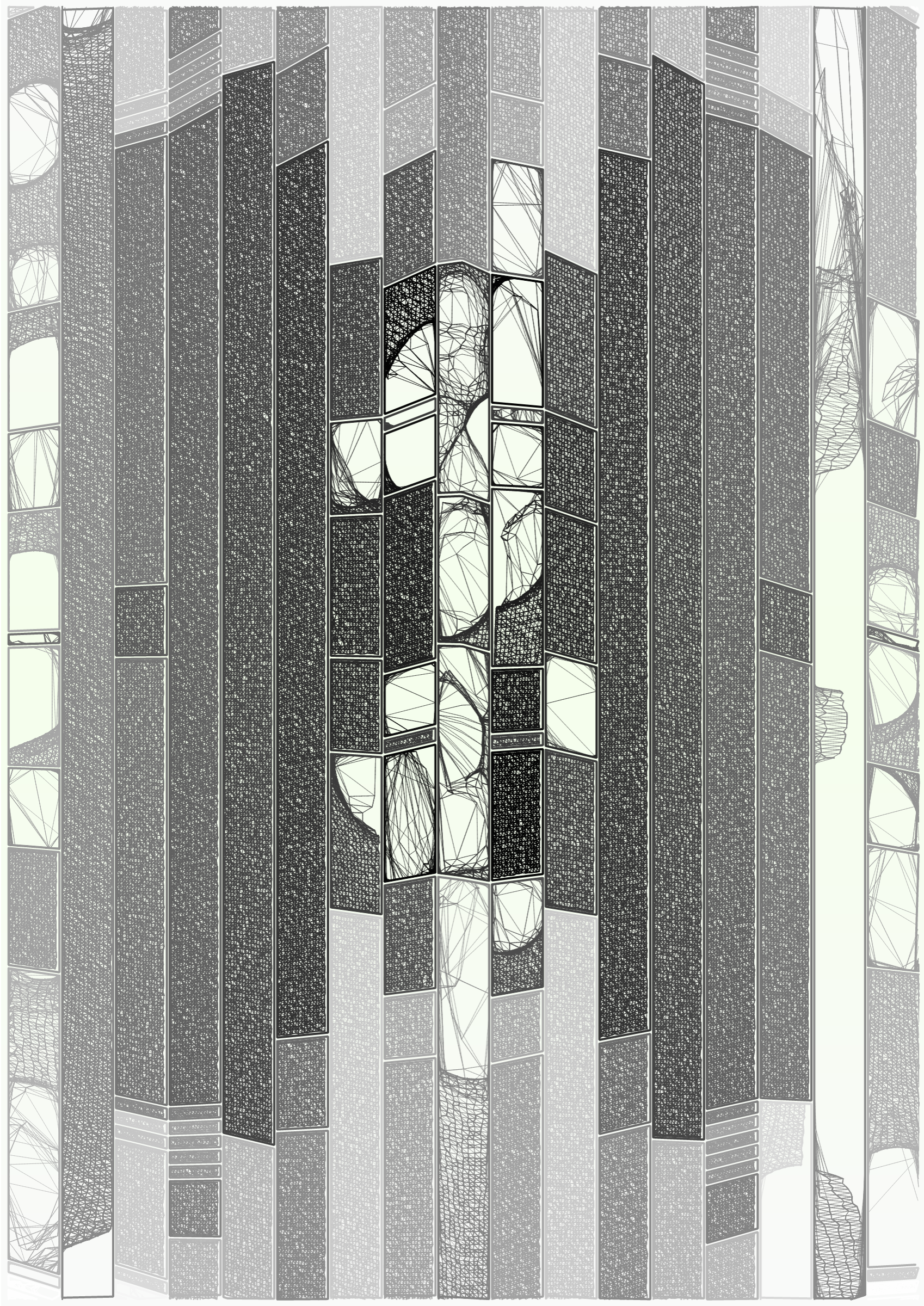 Art Blocks - Art Blocks v2 - Edifice #957 - NFT # 204000957