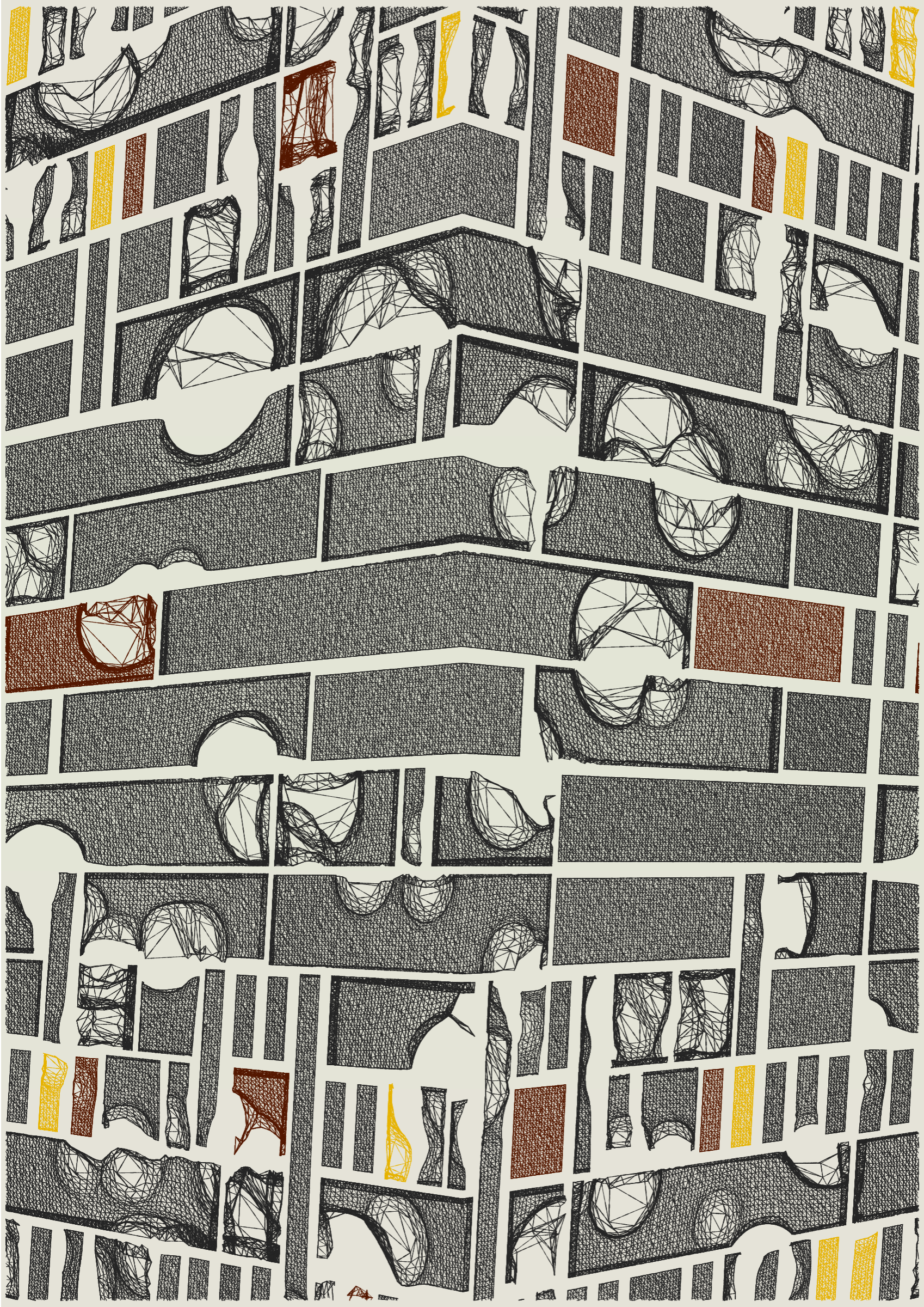 Art Blocks - Art Blocks v2 - Edifice #975 - NFT # 204000975