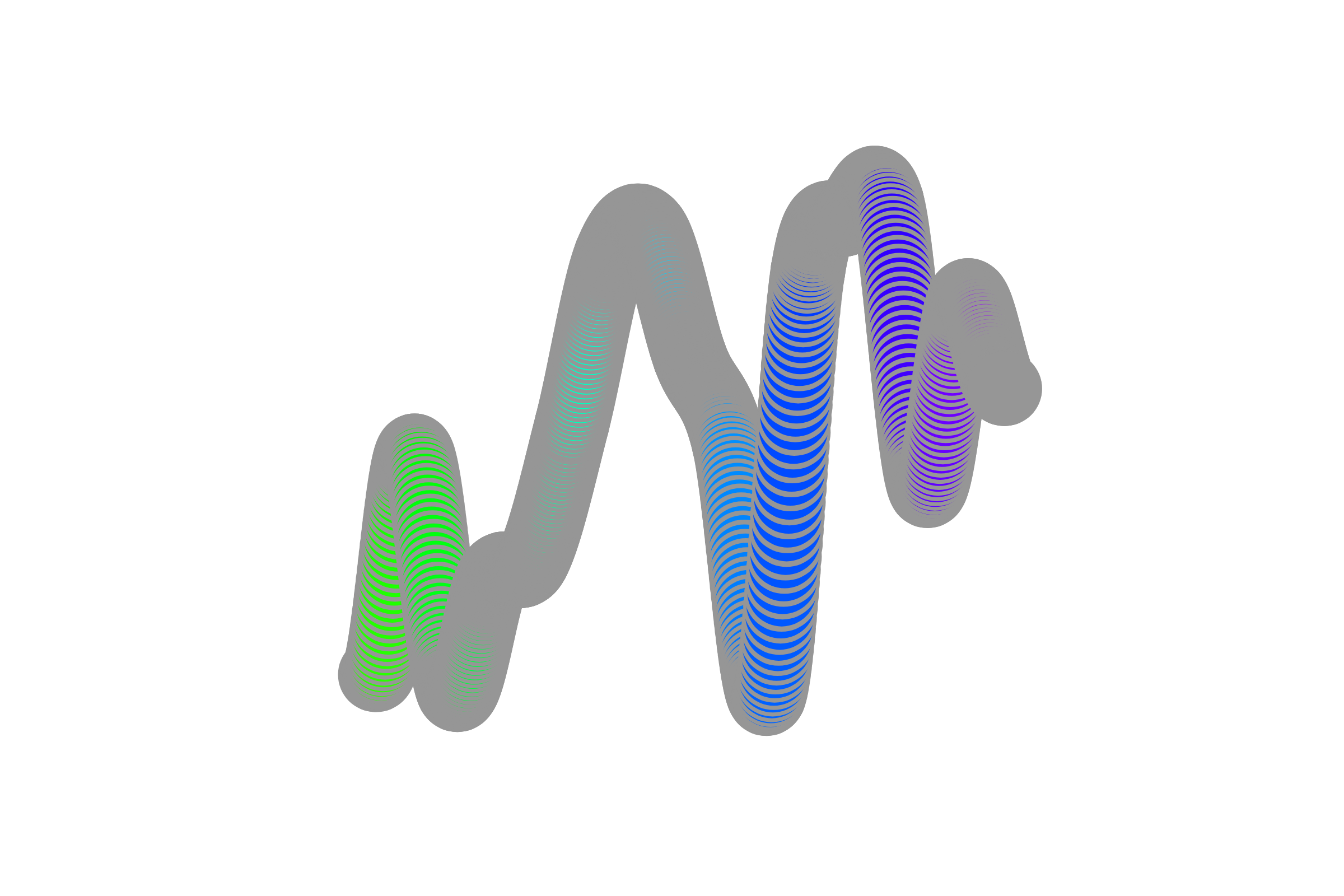 Art Blocks - Art Blocks v1 - Chromie Squiggle #206 - NFT # 206