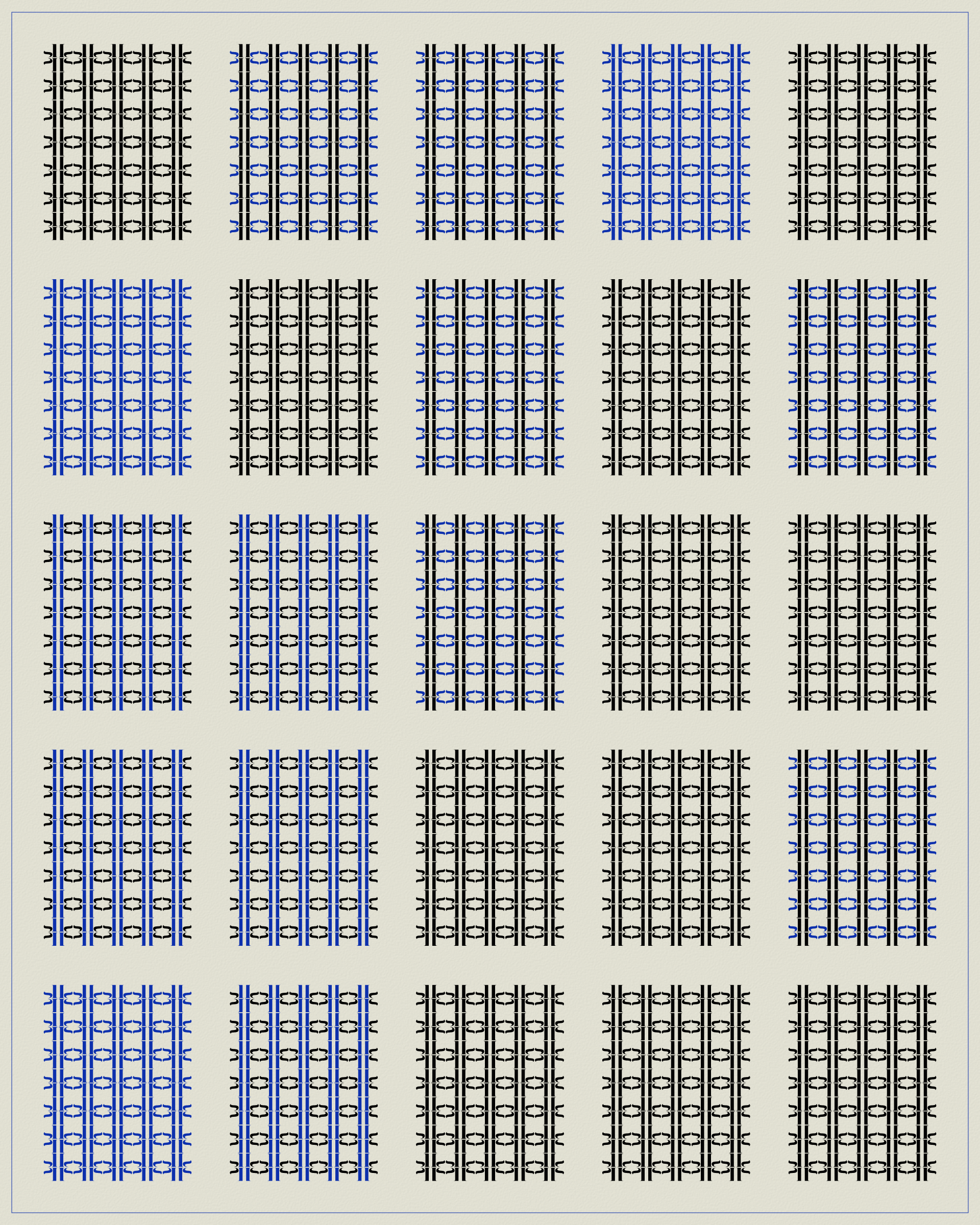 Art Blocks - Art Blocks v2 - Asemica #195 - NFT # 206000195