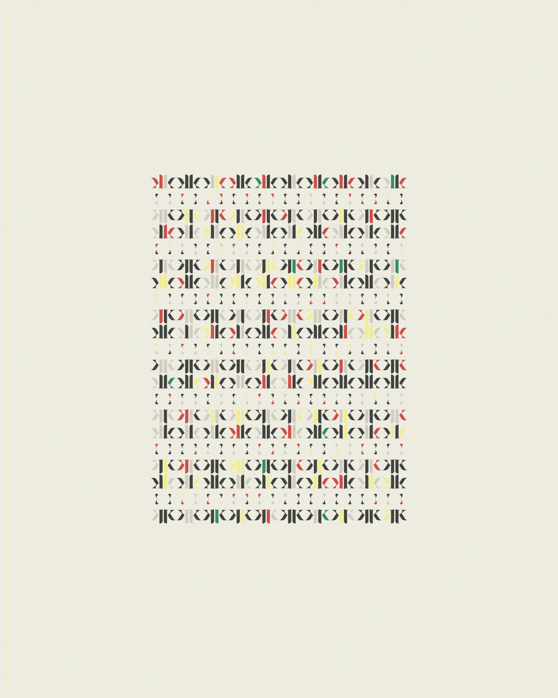 Art Blocks - Art Blocks v2 - Asemica #463 - NFT # 206000463