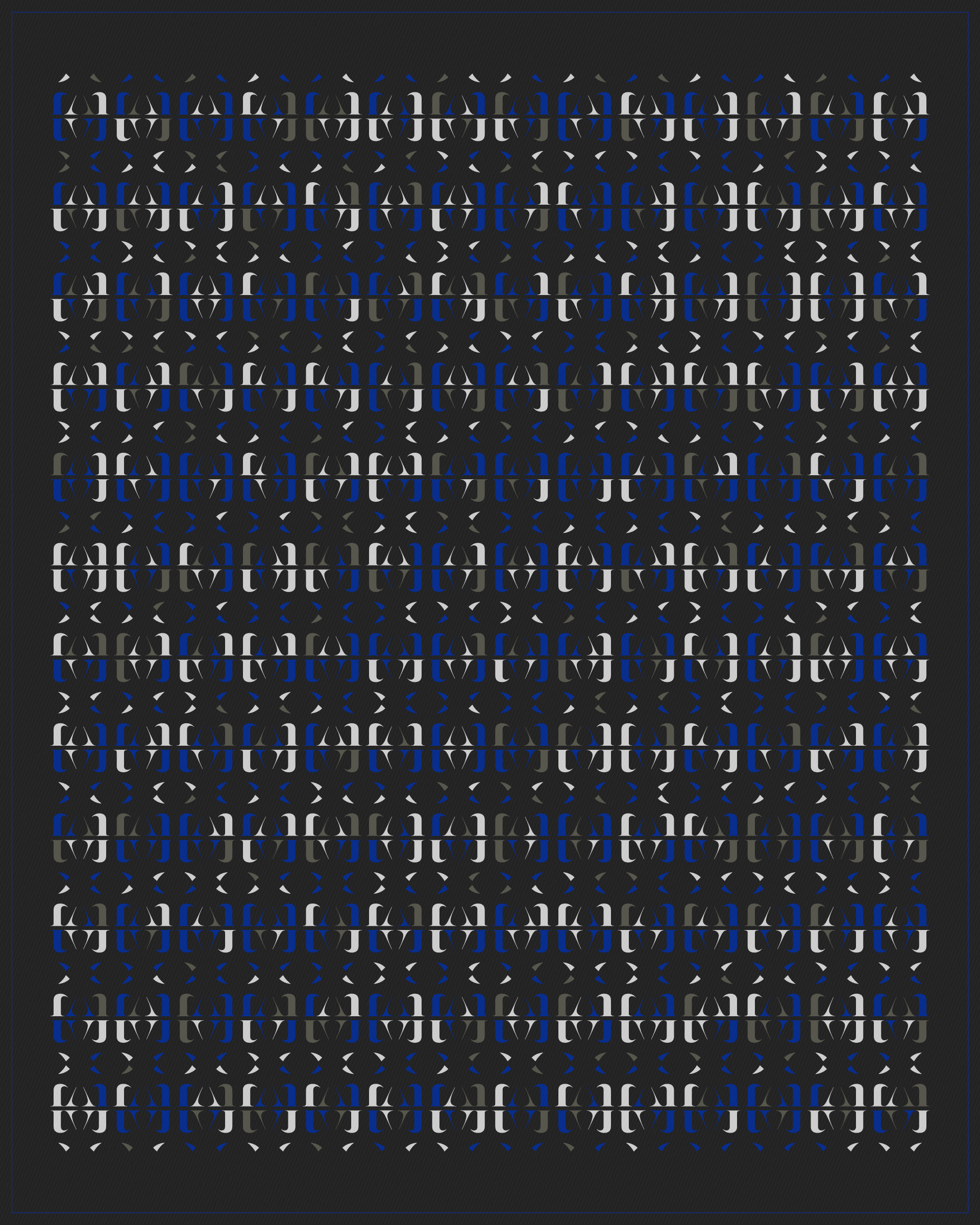 Art Blocks - Art Blocks v2 - Asemica #525 - NFT # 206000525