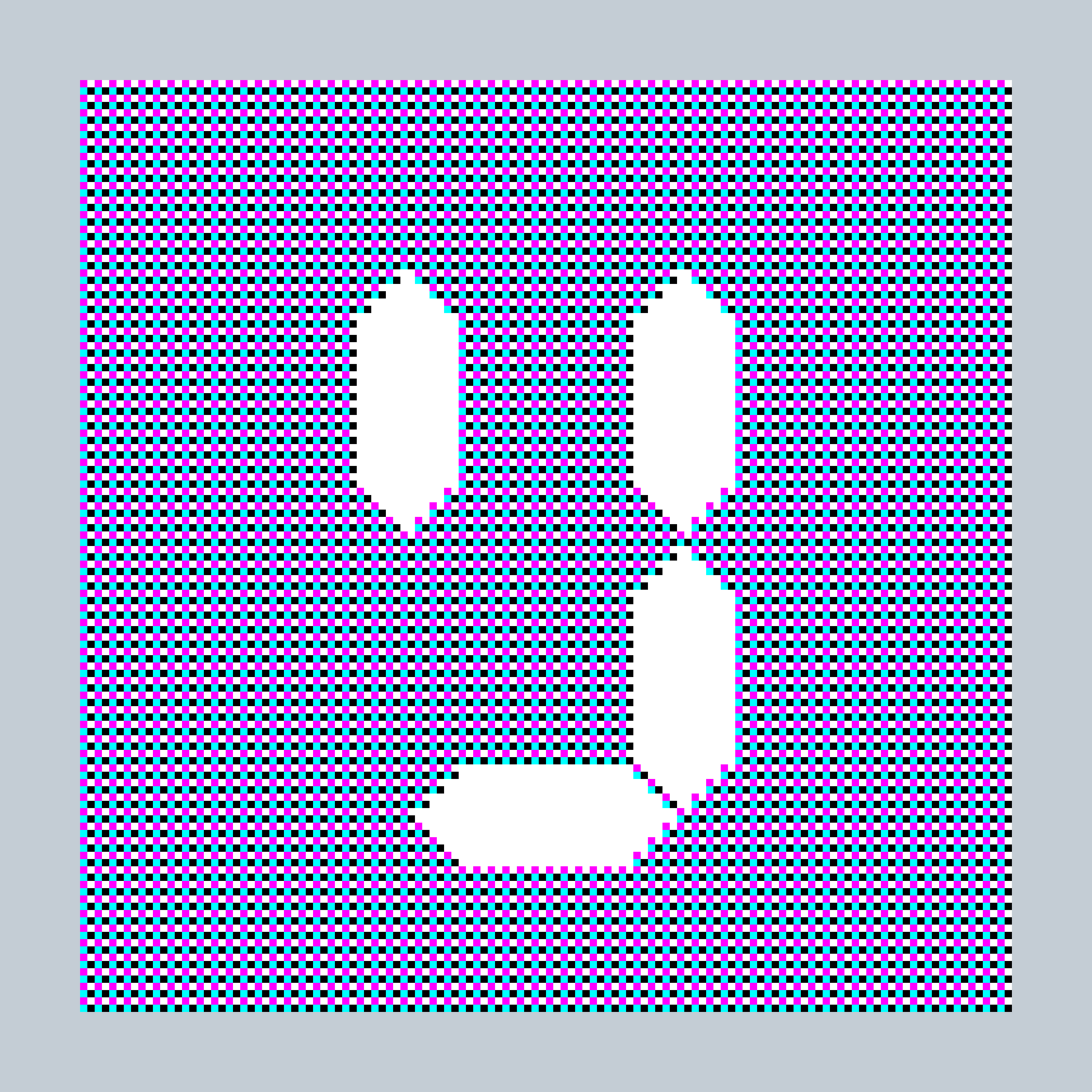 Art Blocks - Art Blocks v2 - 27-Bit Digital #3 - NFT # 21000003