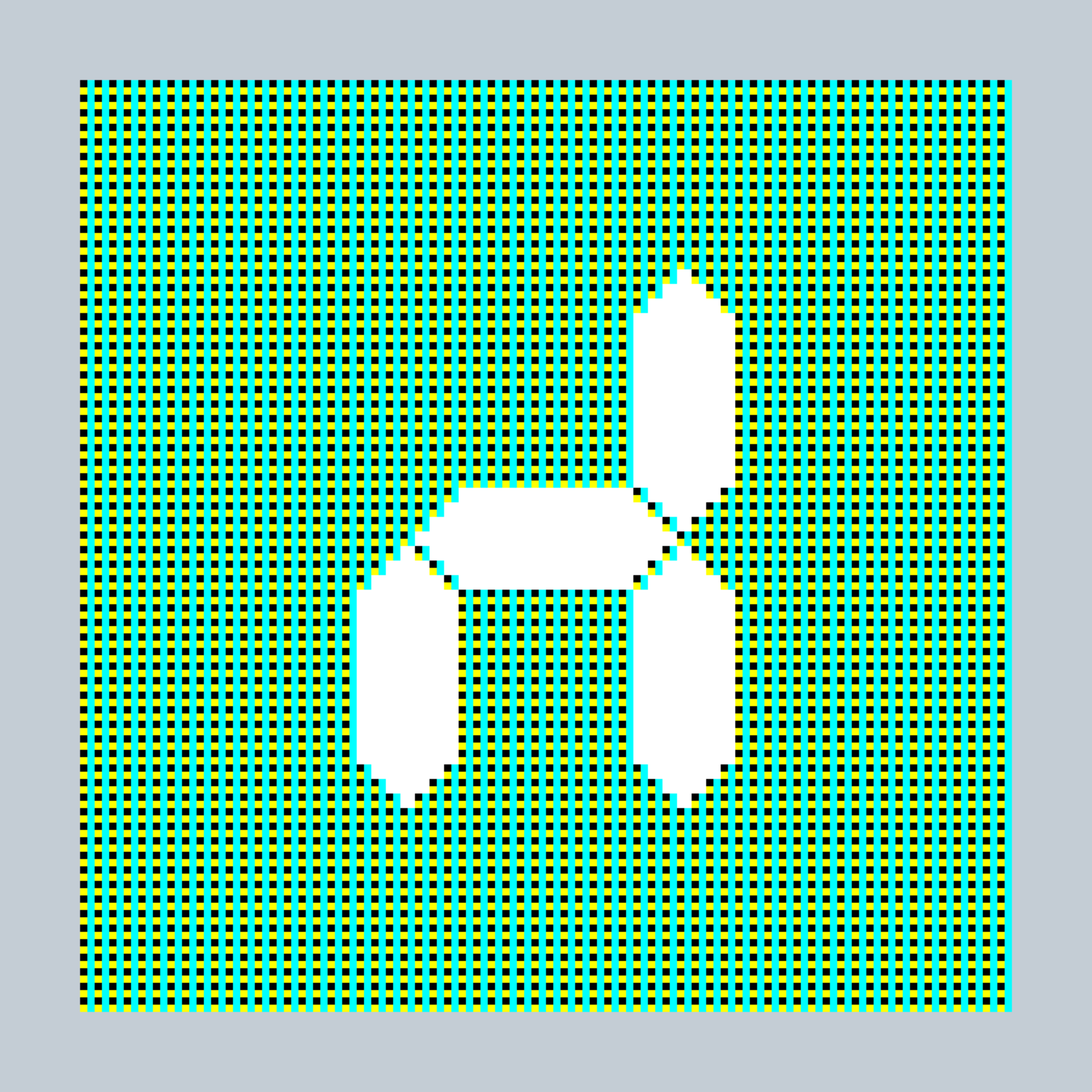 Art Blocks - Art Blocks v2 - 27-Bit Digital #7 - NFT # 21000007