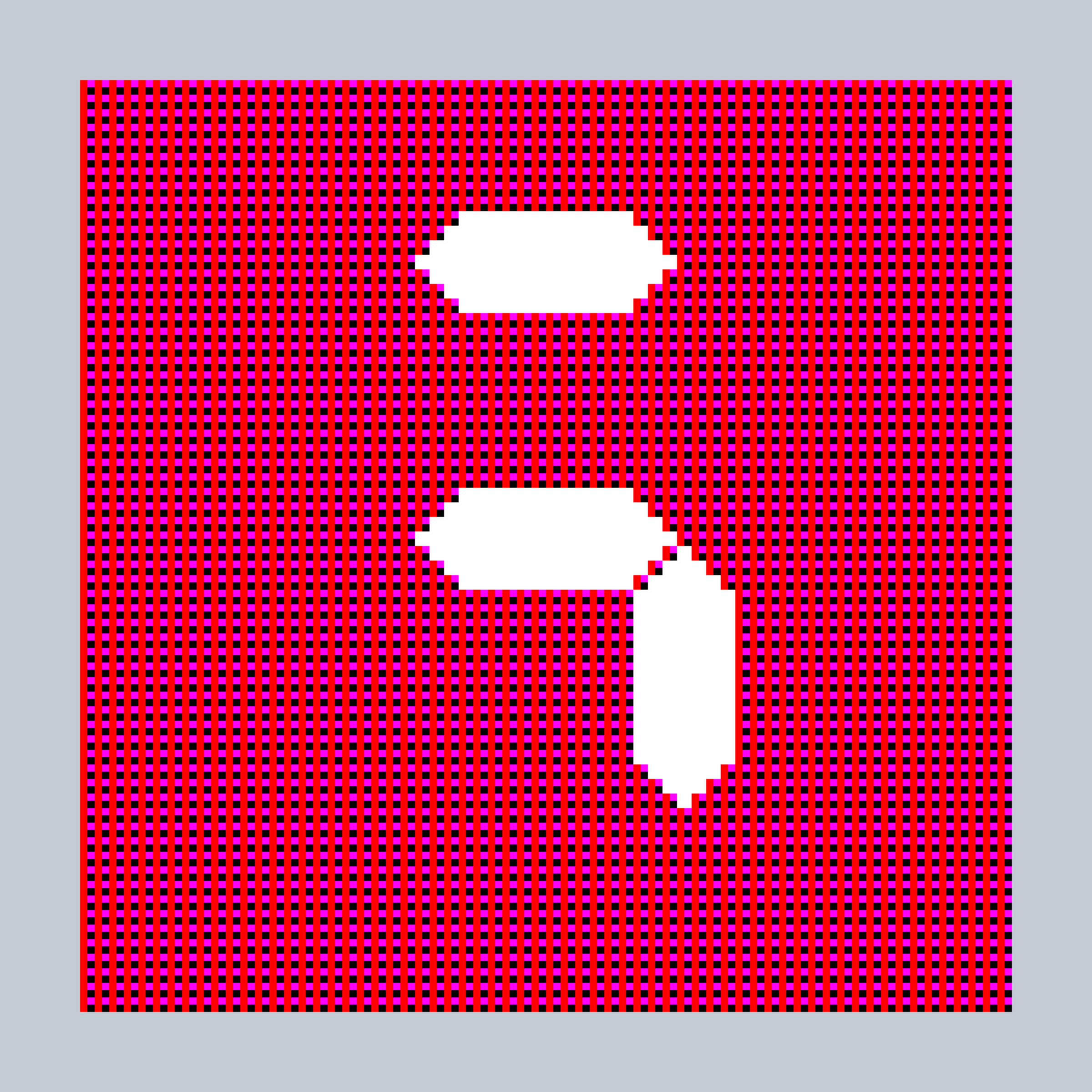 Art Blocks - Art Blocks v2 - 27-Bit Digital #13 - NFT # 21000013