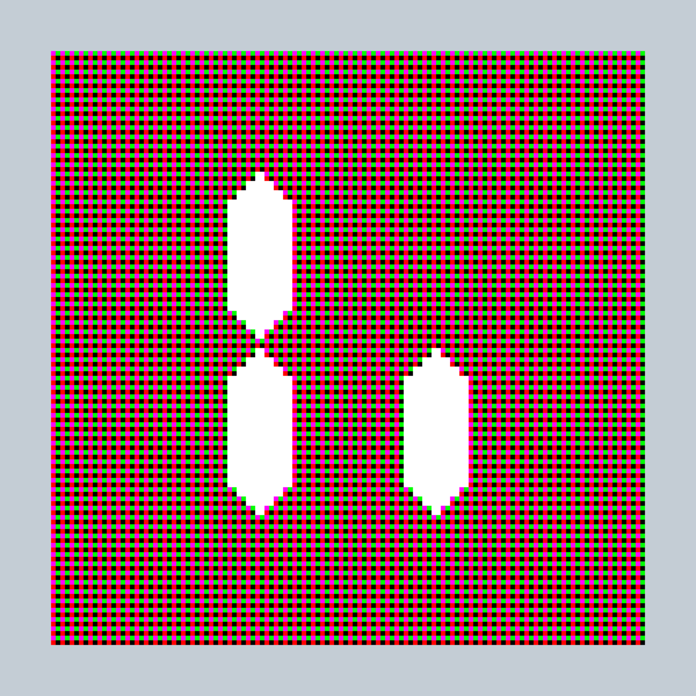 Art Blocks - Art Blocks v2 - 27-Bit Digital #16 - NFT # 21000016