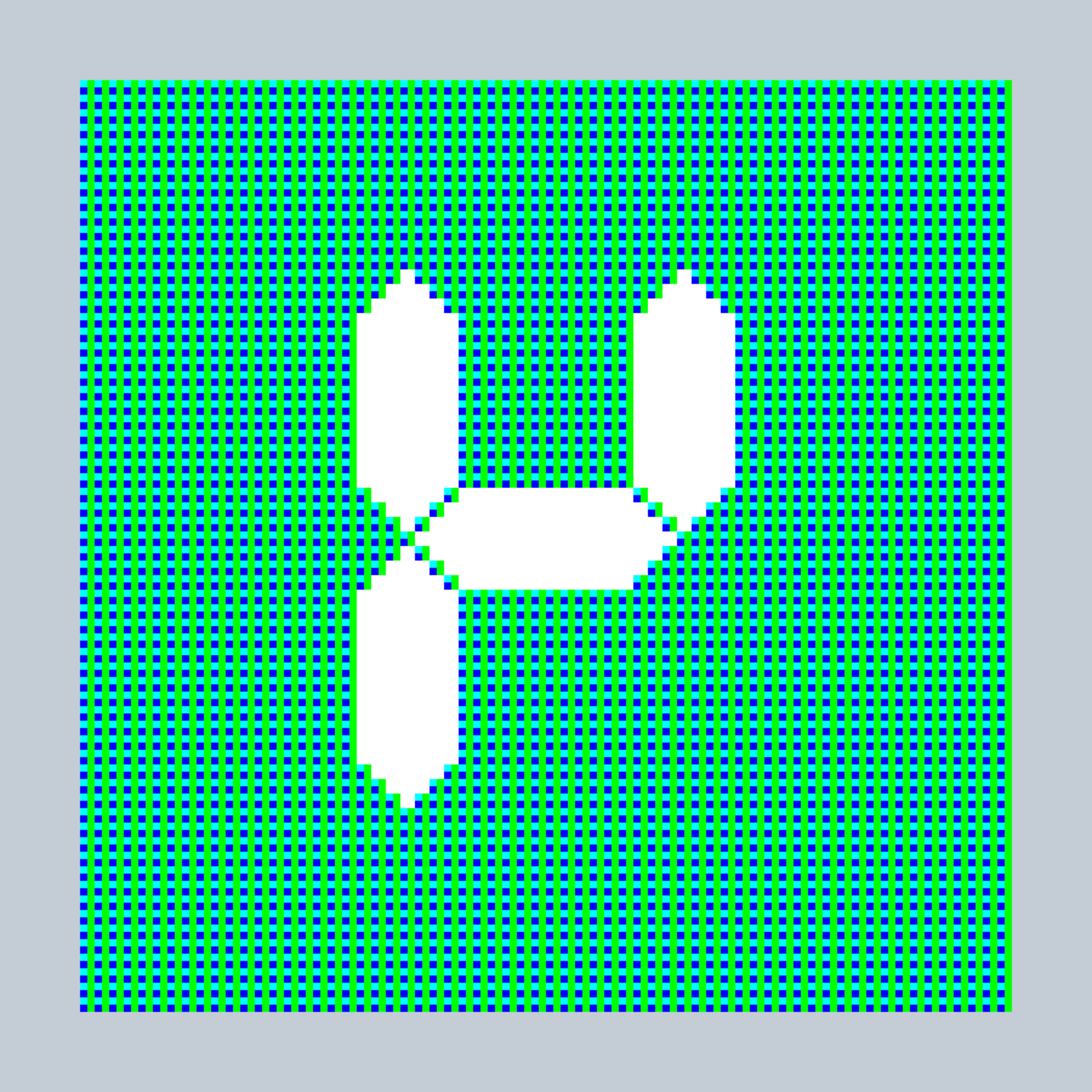 Art Blocks - Art Blocks v2 - 27-Bit Digital #17 - NFT # 21000017