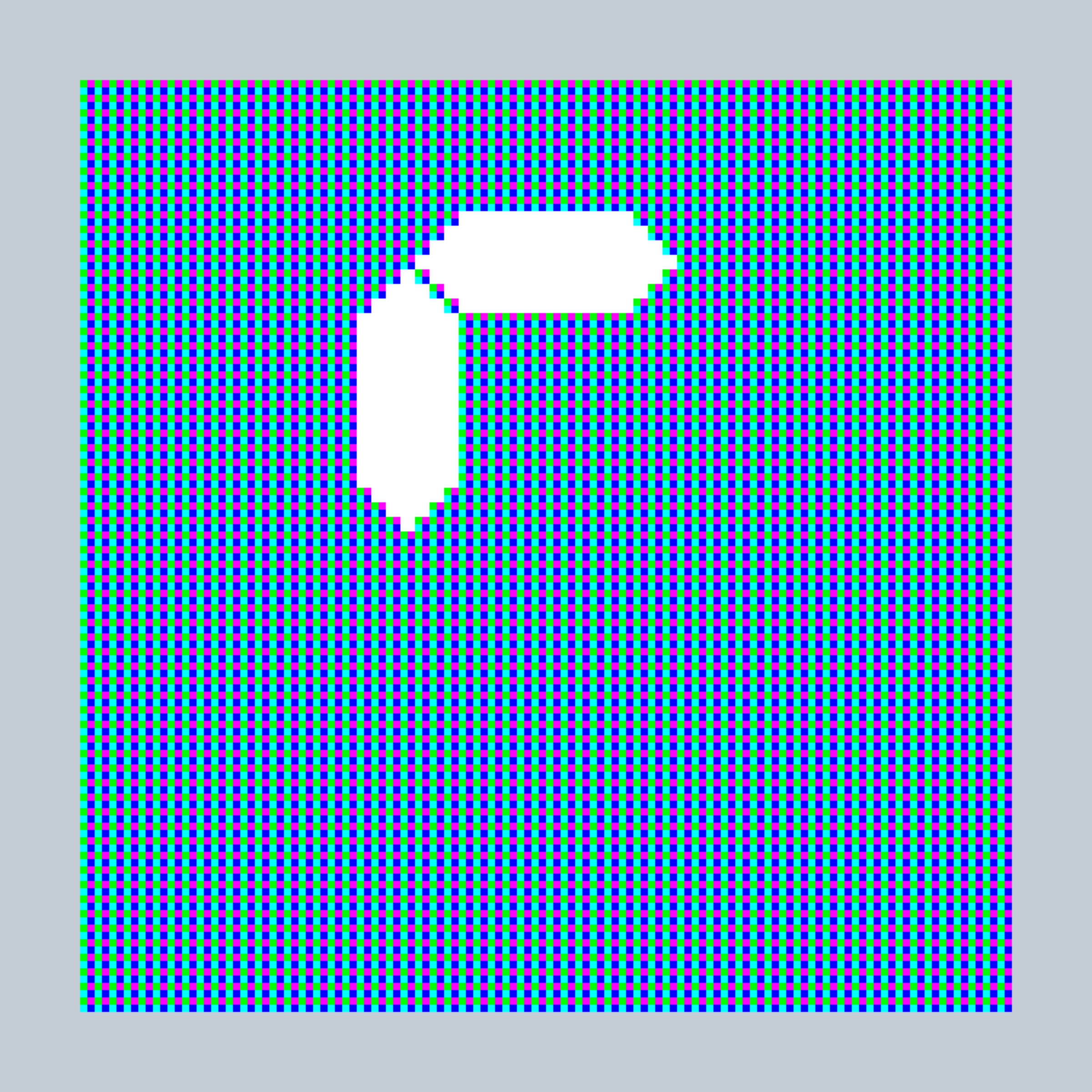 Art Blocks - Art Blocks v2 - 27-Bit Digital #19 - NFT # 21000019